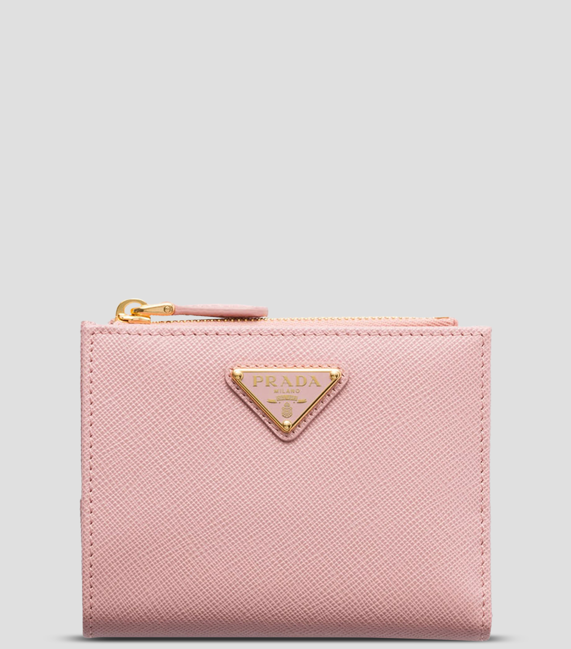 Cartera en Piel lisa pequeña Mujer