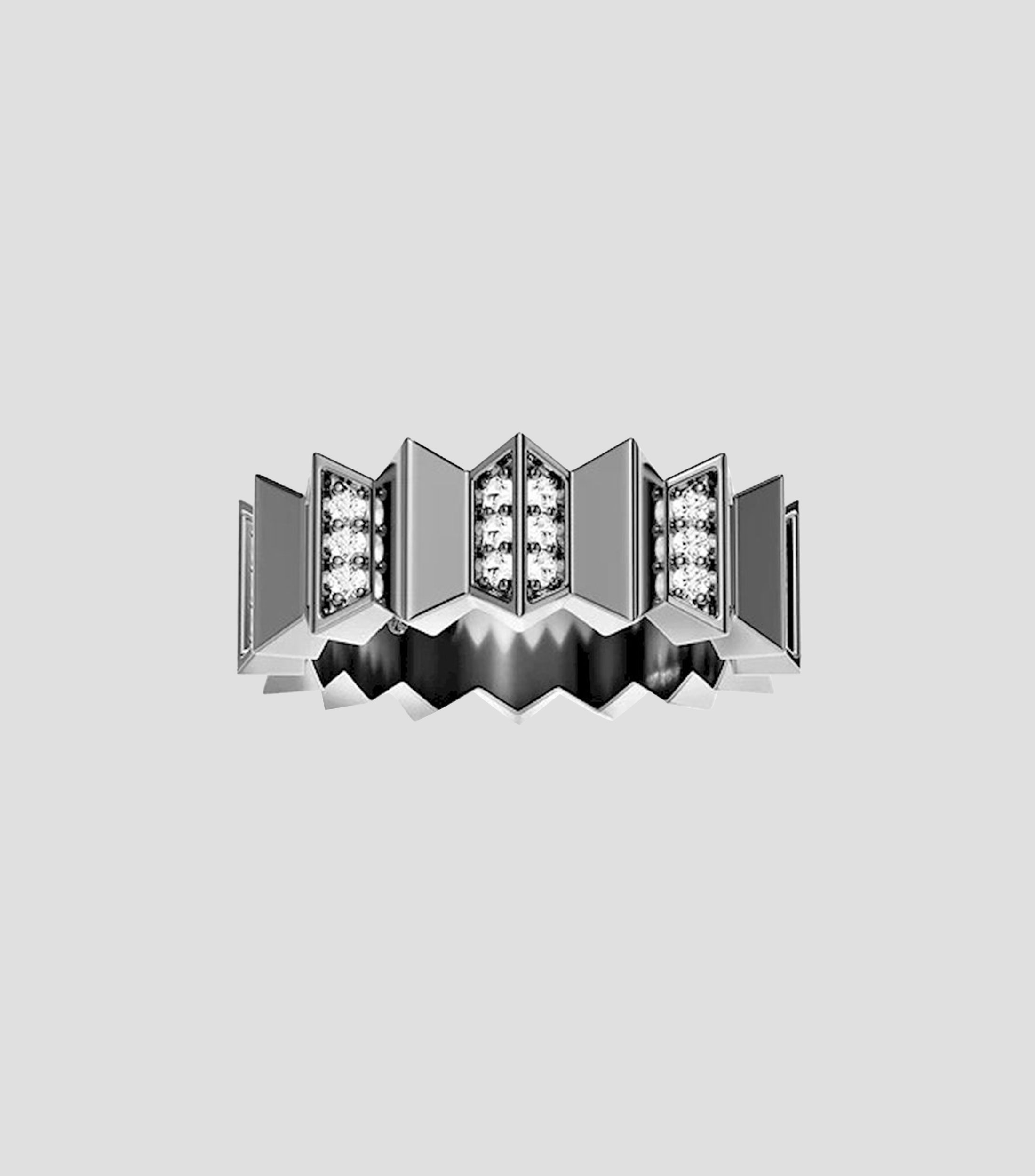 Anillo Up And Down con circonita Mujer