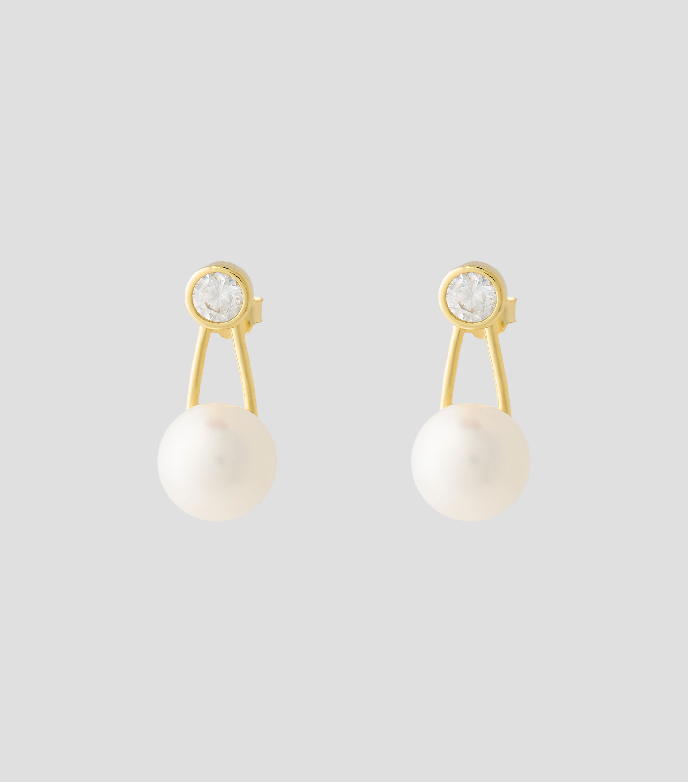 Aretes con perla Mujer