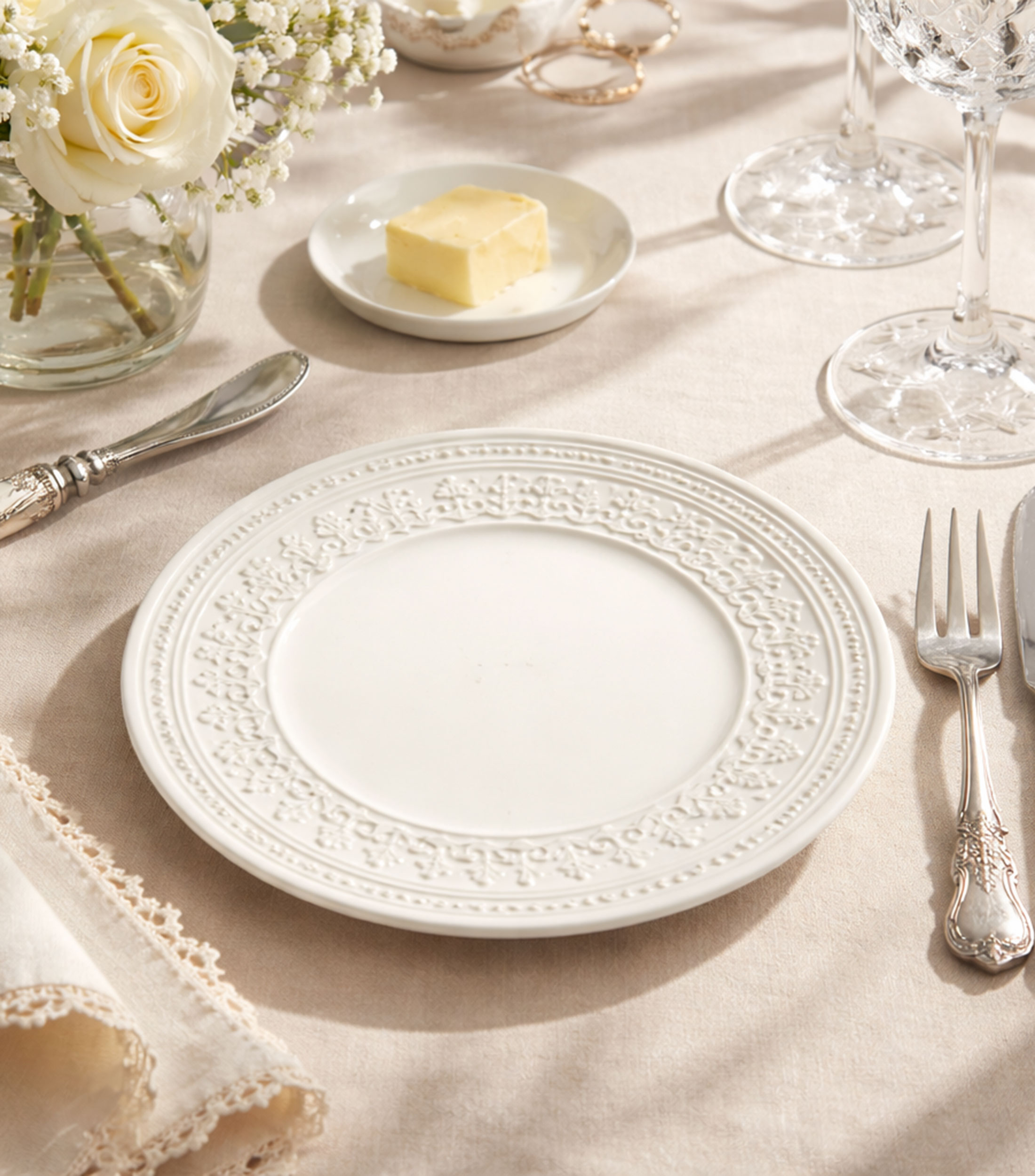 Plato para pan Ornament con relieve