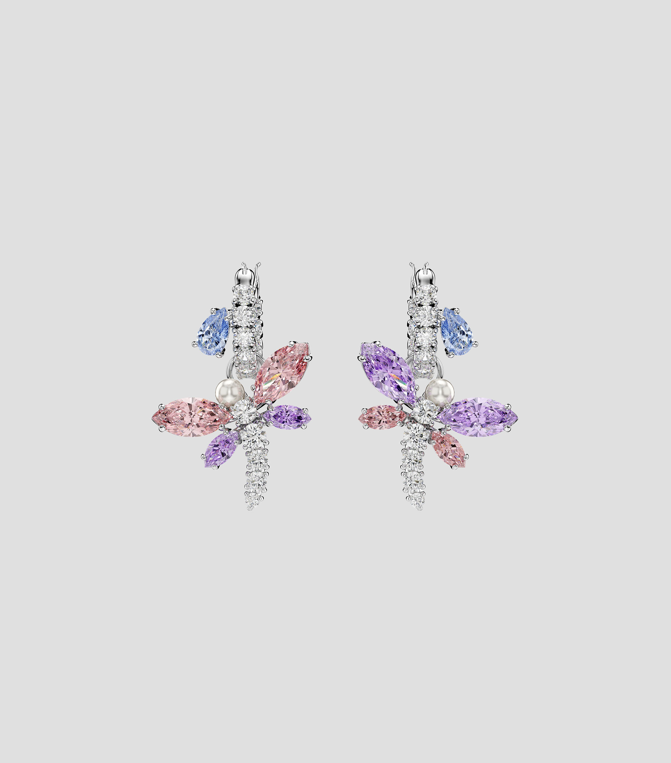Aretes Ariana Grande x Swarovski libélulas con zirconias Capsule Mujer