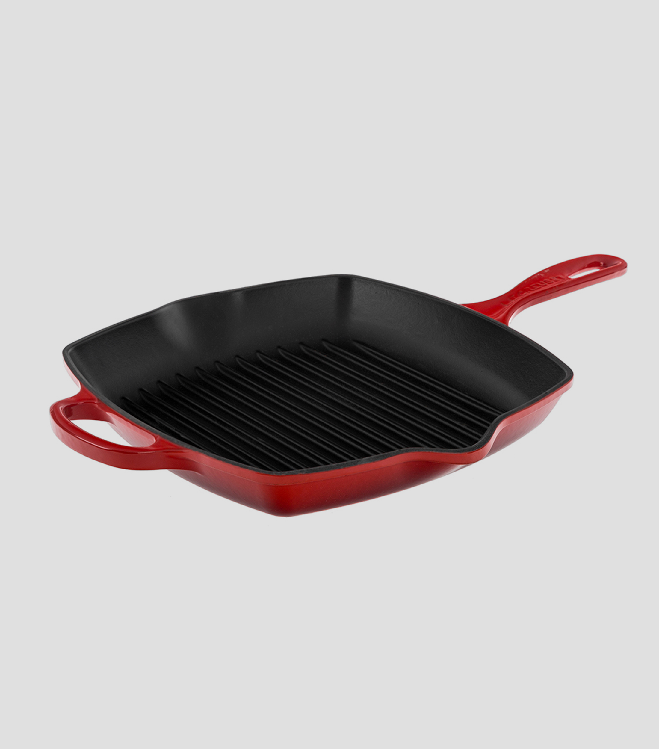 Sartén grill rojo de hierro