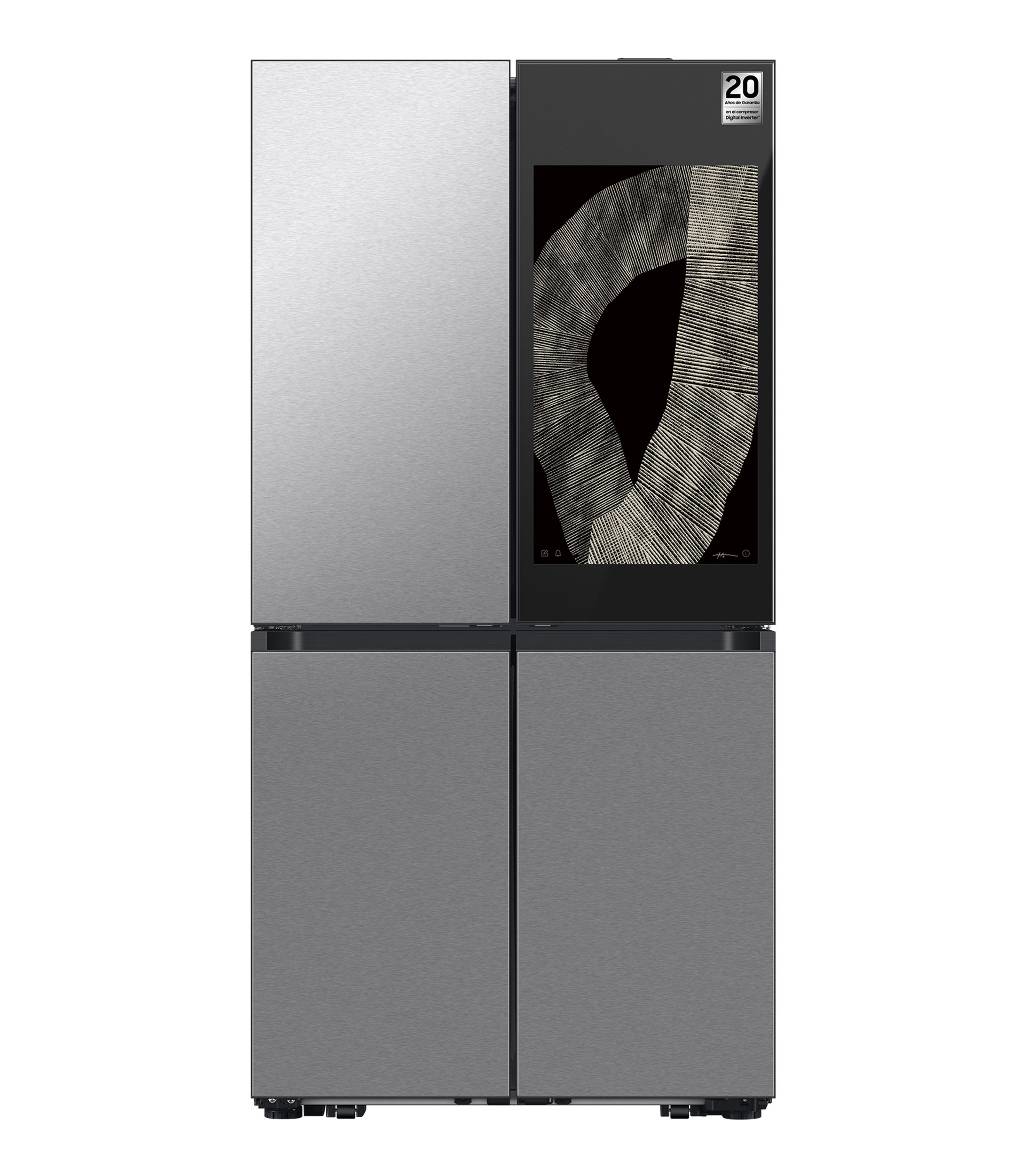 Refrigerador French Door 29 p3 Family Hub RF29DB9950QDEM Acero