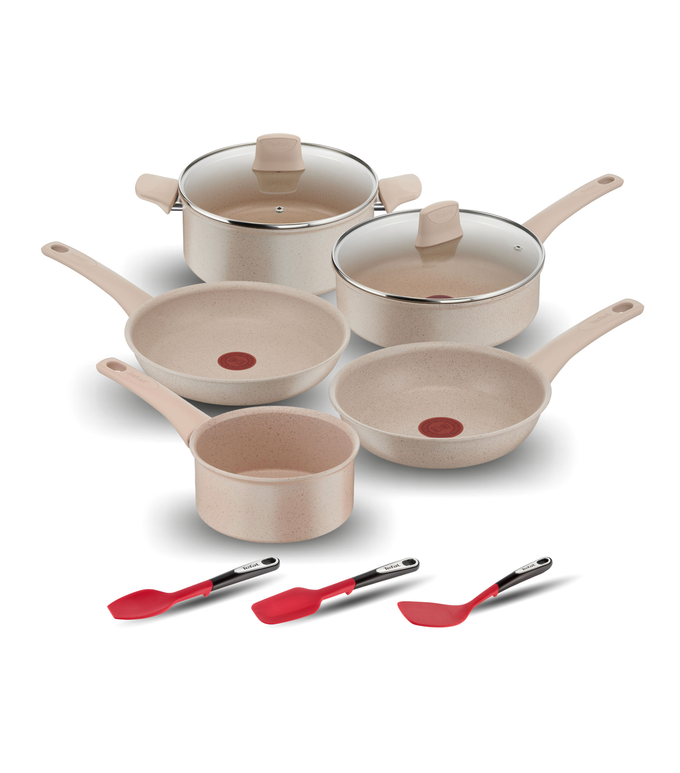 Batería de cocina en Aluminio Delight 10 Piezas Beige