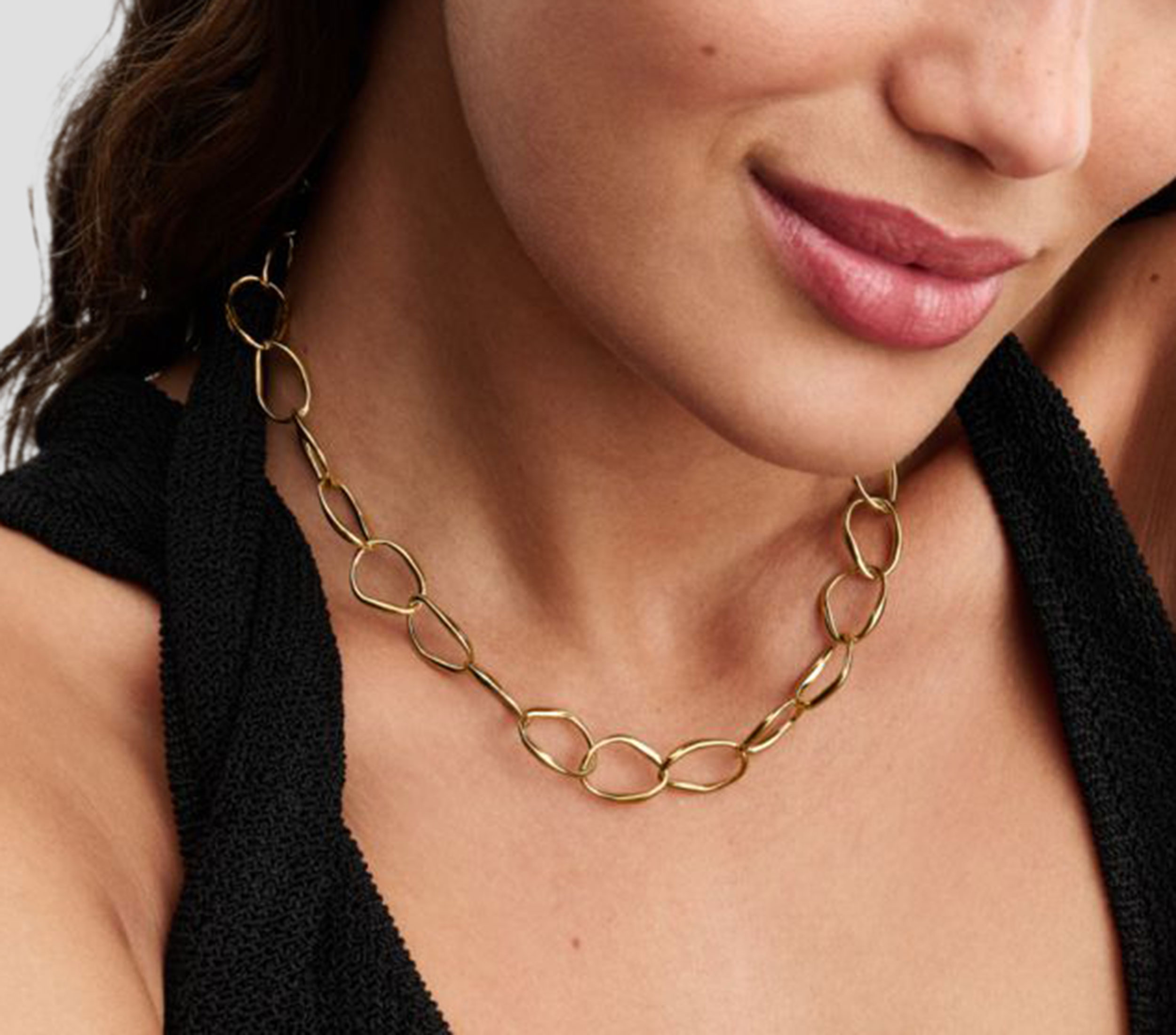 Collar de Eslabones en Plata Mujer