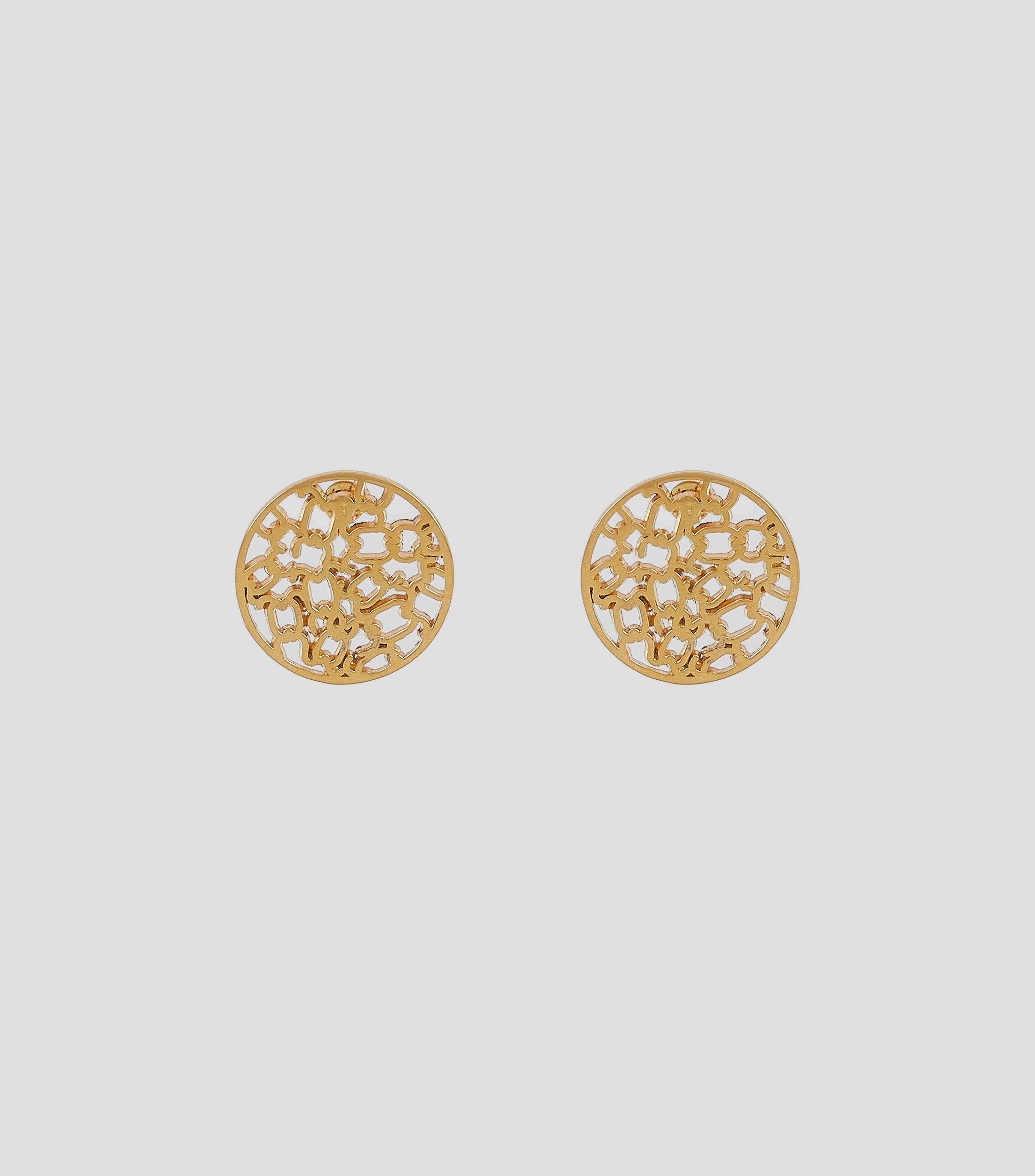 Aretes redondos en plata .925 Mujer