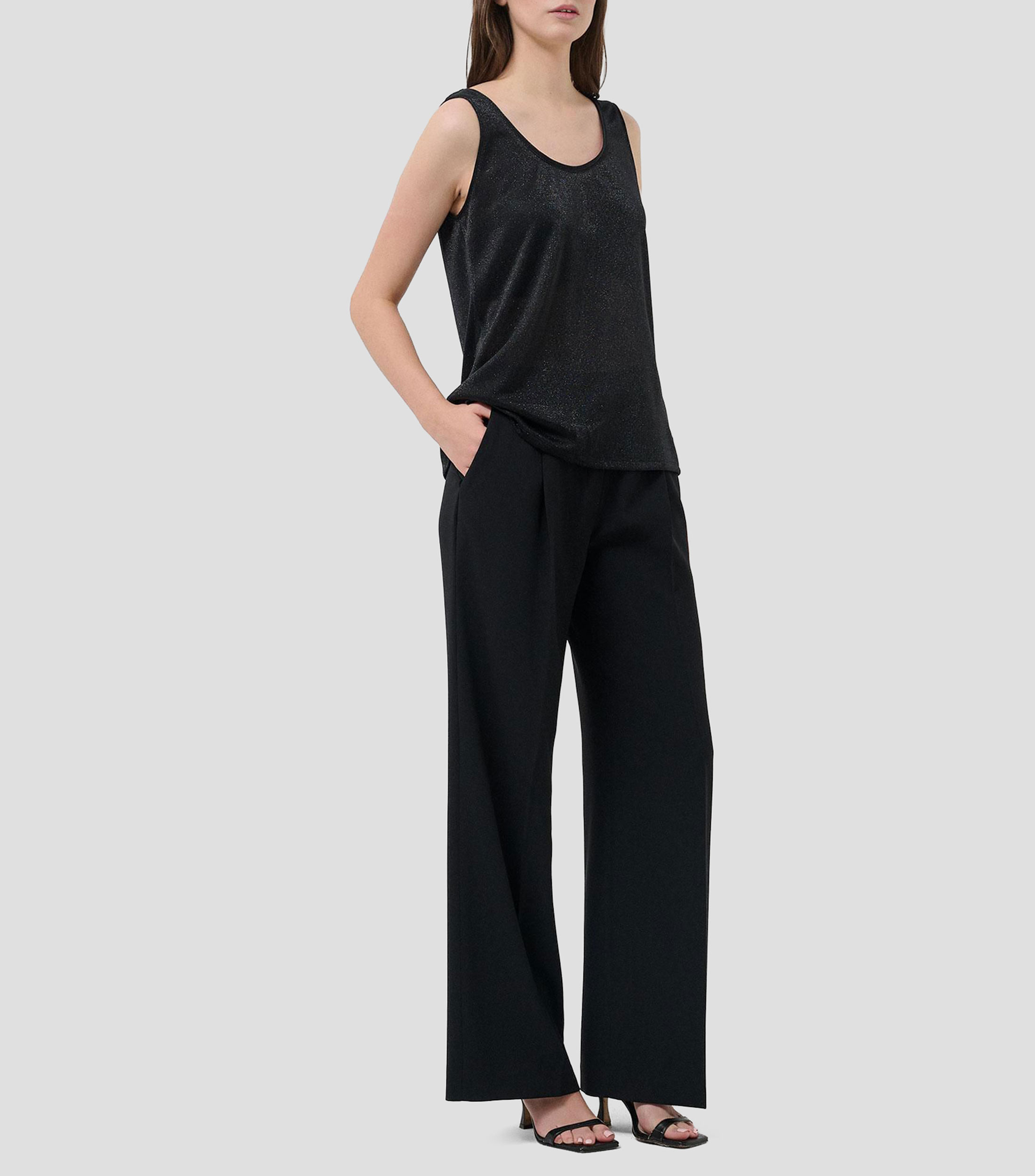 Blusa fantasía sin mangas Mujer
