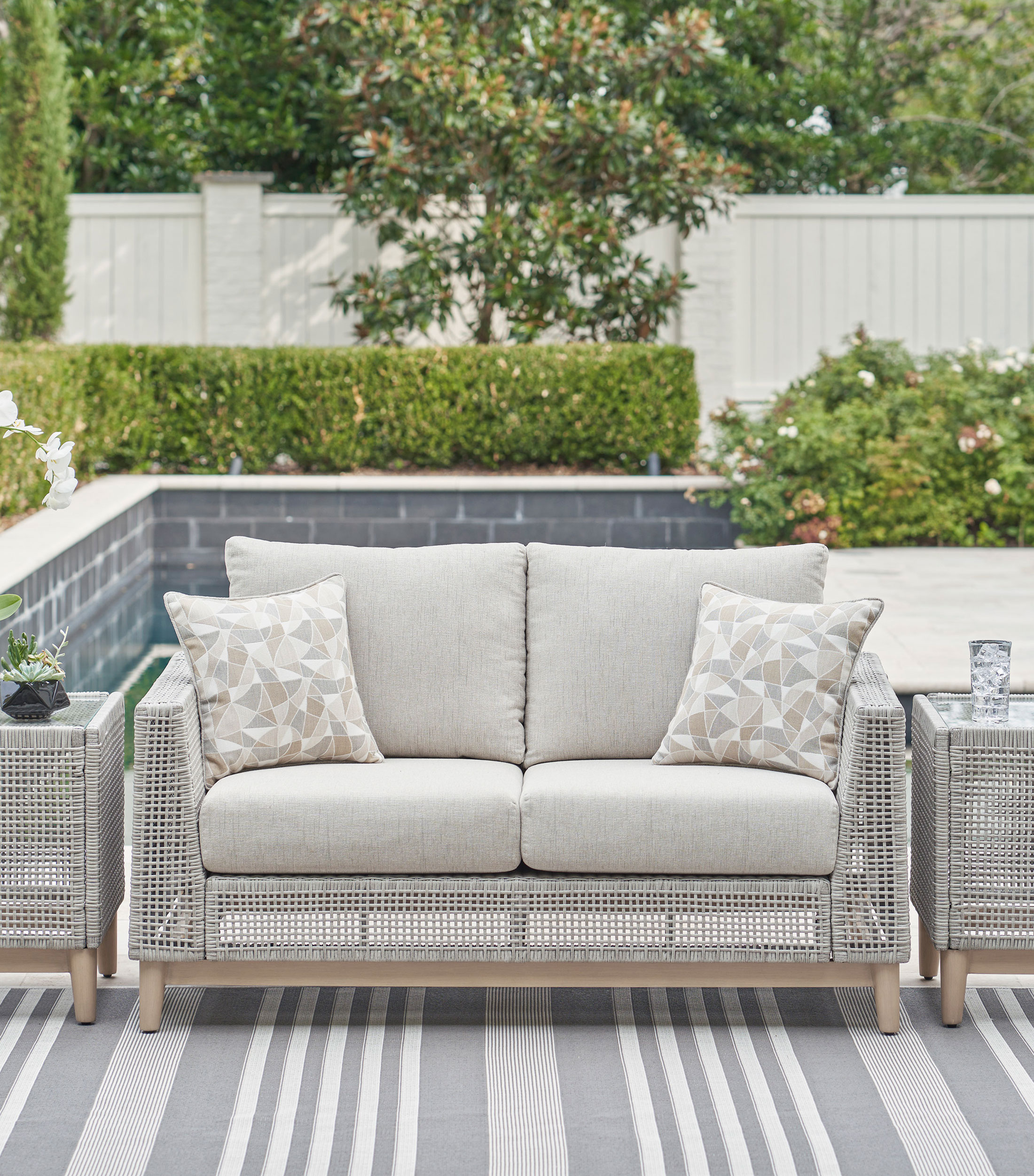 Love seat Rainalto gris