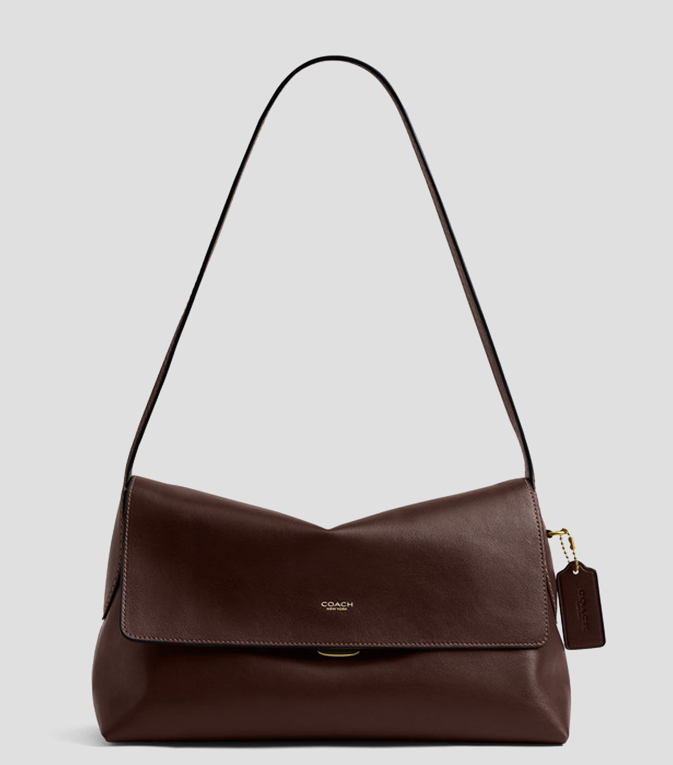 Bolsa shoulder café en piel Chelsea 30 lisa Mujer