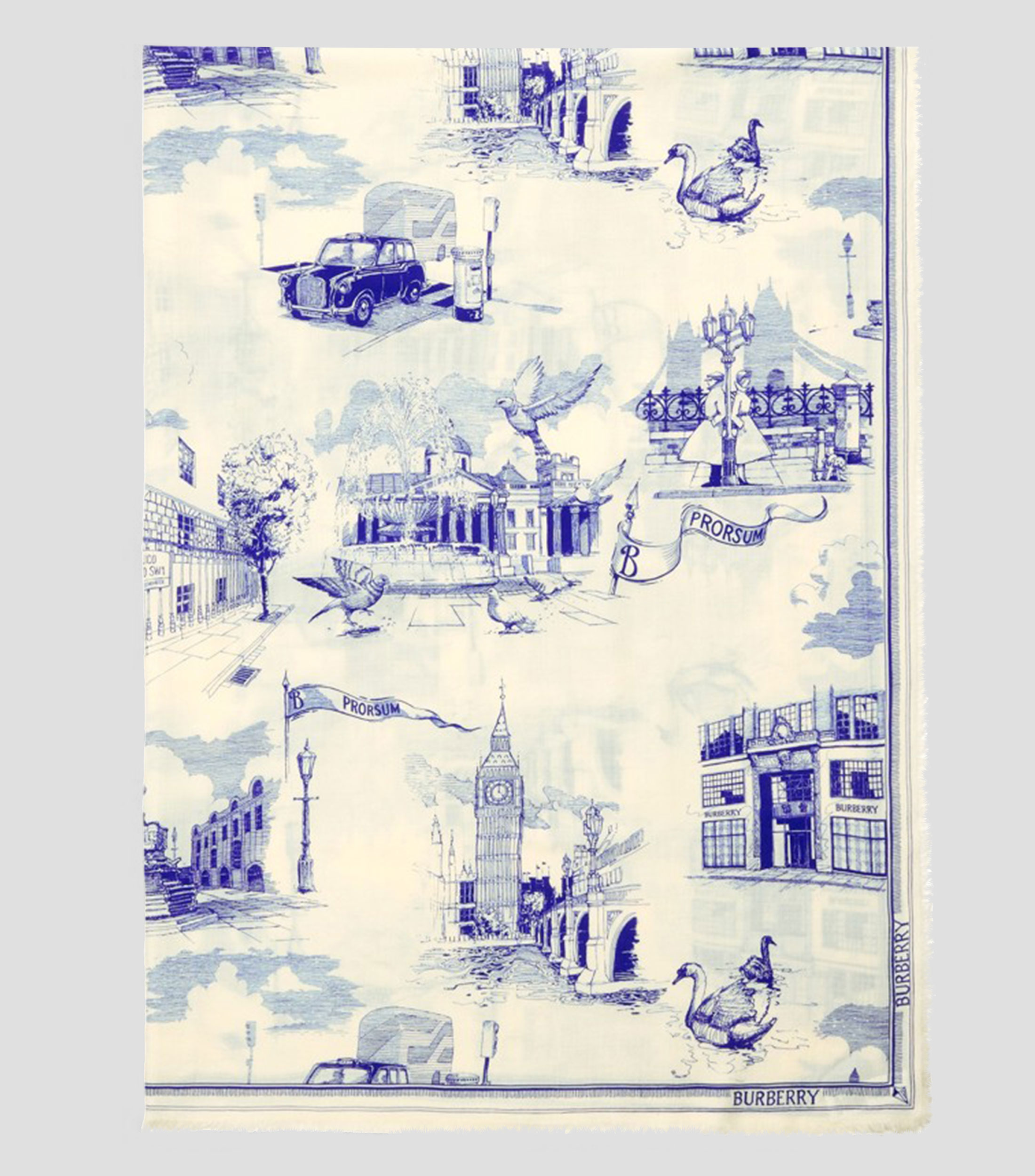 Bufanda estampado Londres Unisex