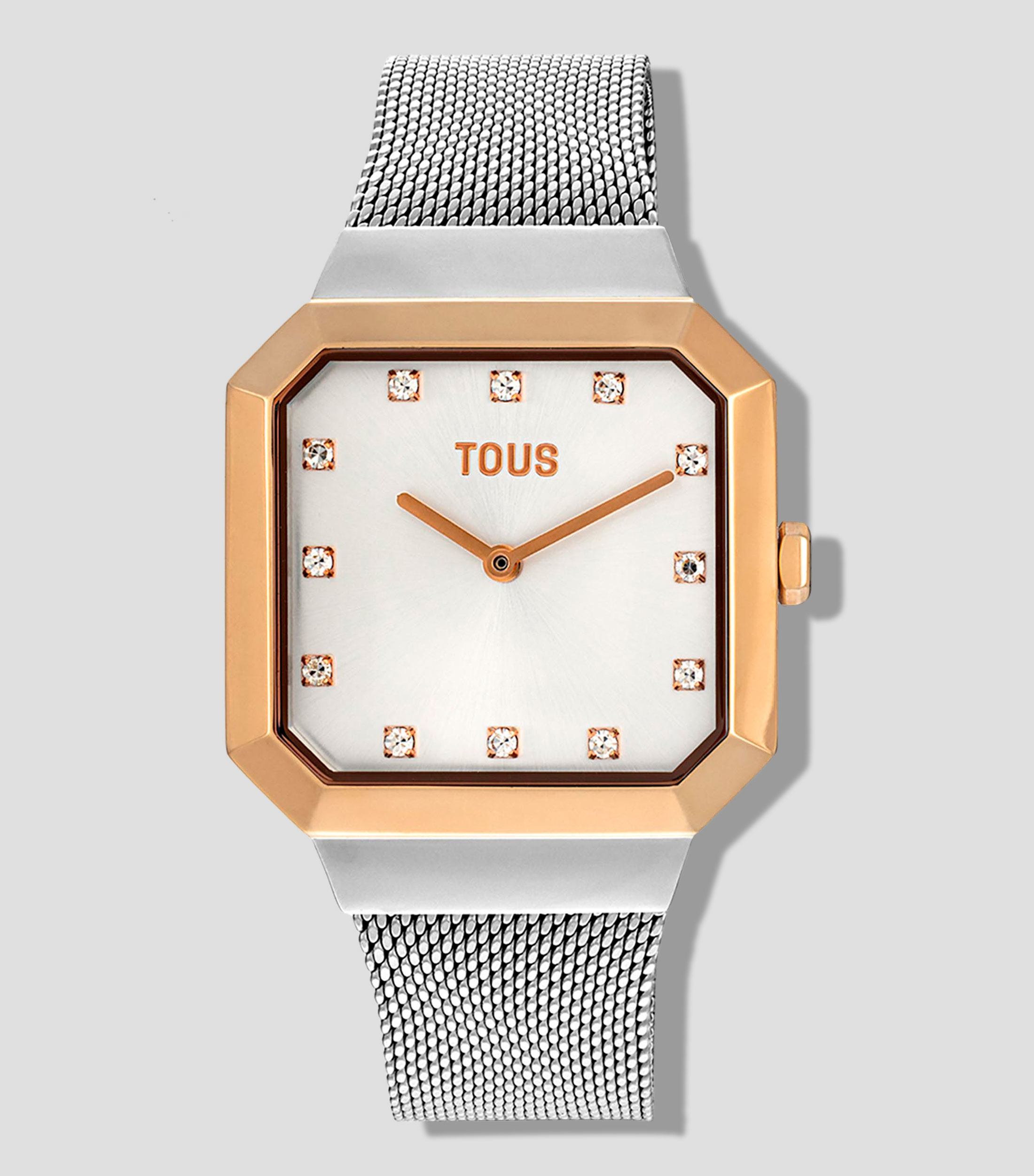 Reloj para Mujer Karat Squared Casual, plata, oro rosa