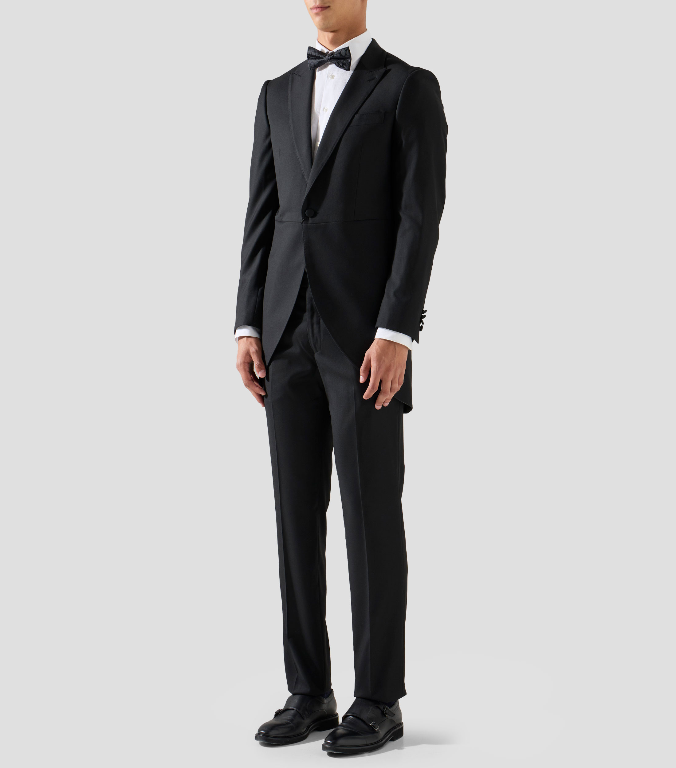 Traje chaque corte recto sólido Hombre