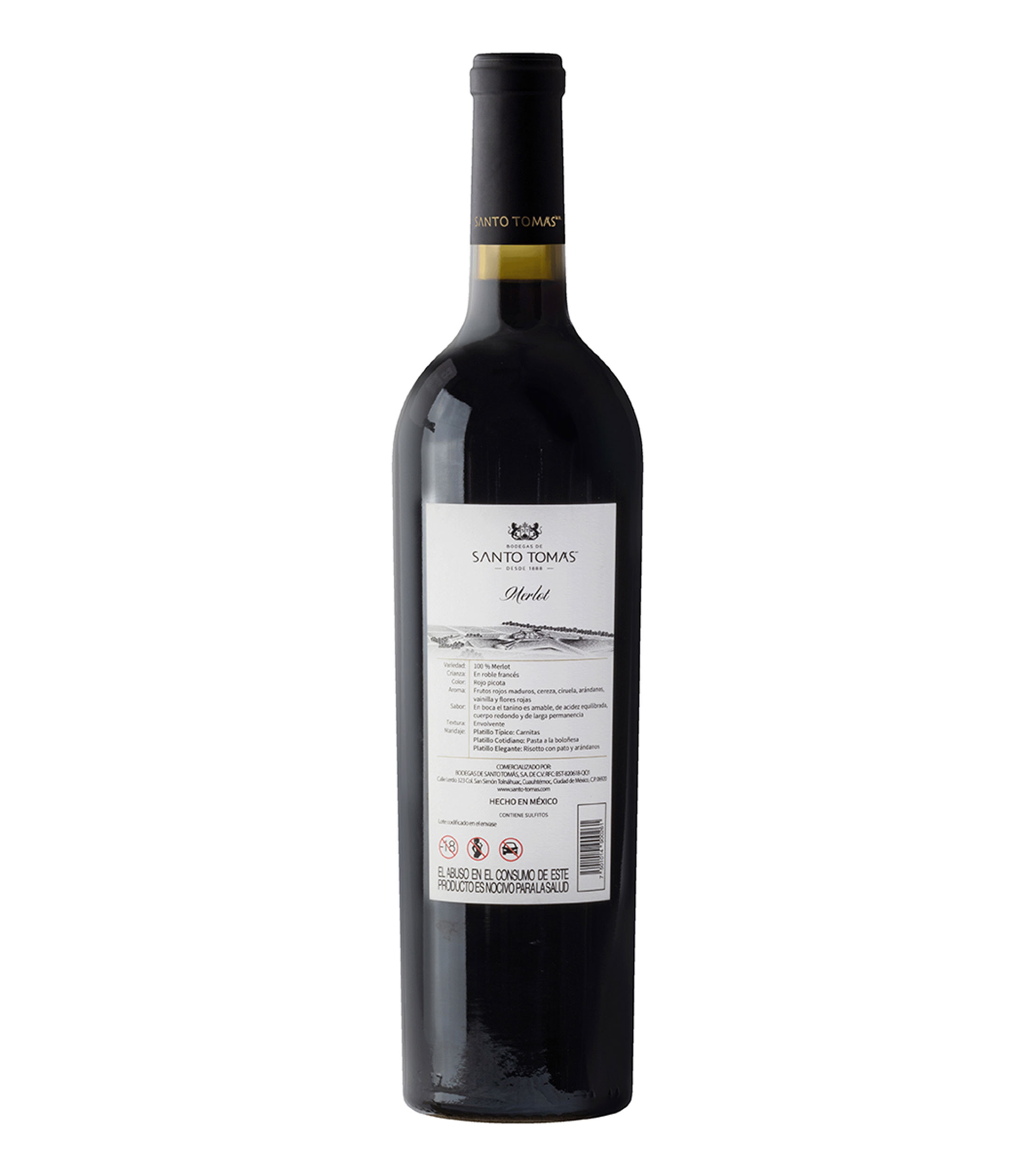 Vino Tinto Merlot, 750 ml