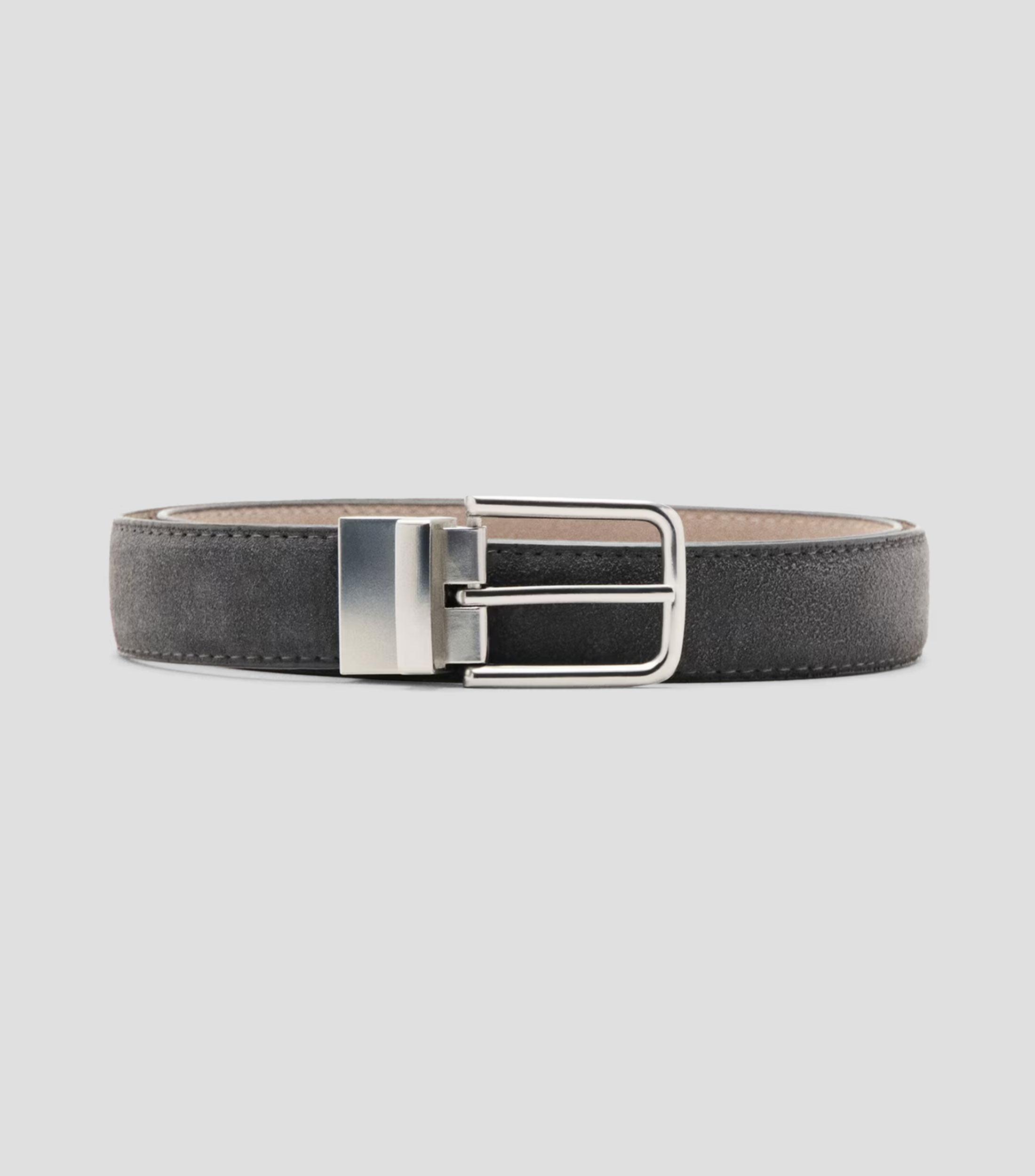 Cinturón reversible en piel casual Hombre