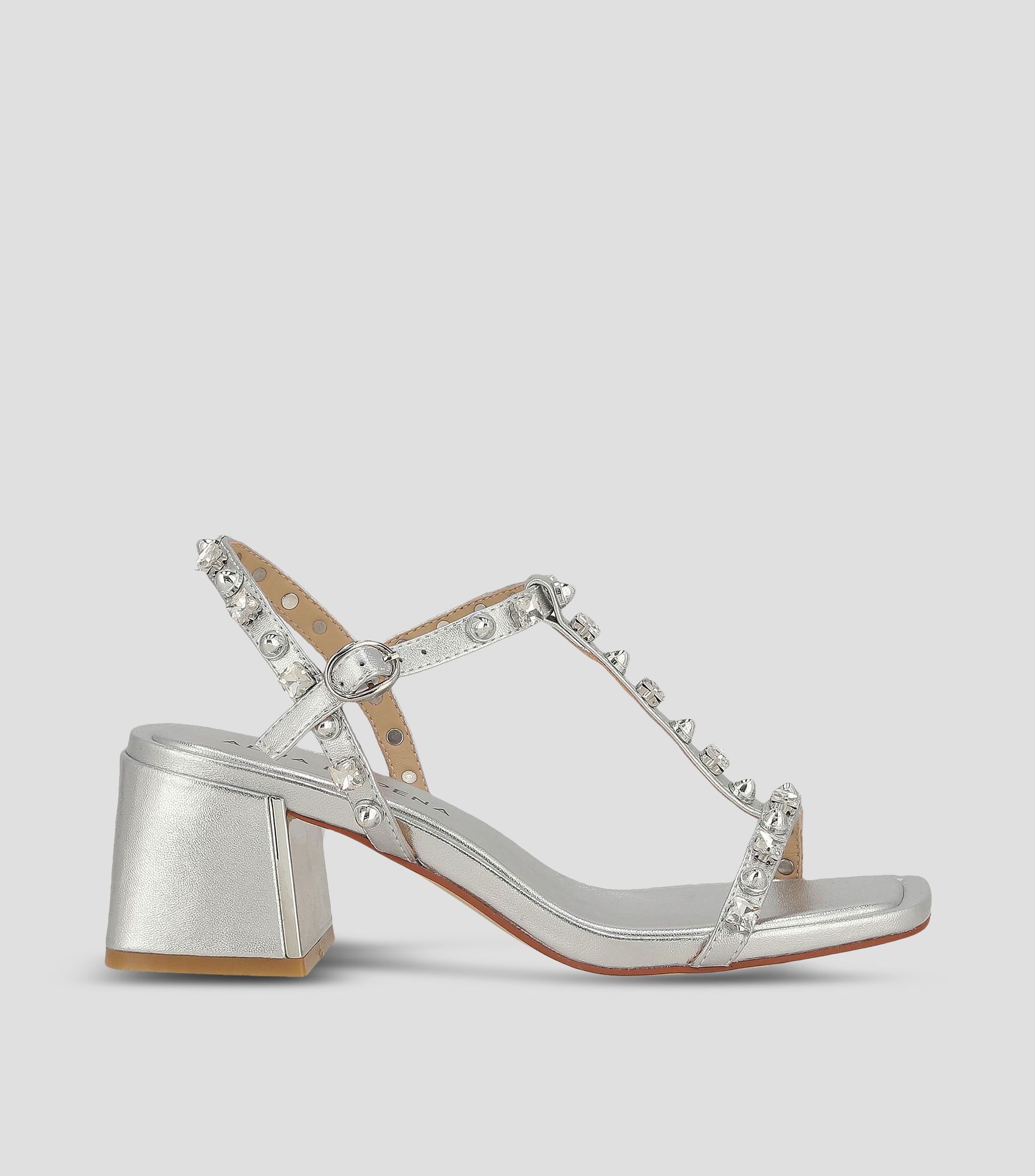 Sandalias con Tacón Cuadrado de 7 cm Mujer
