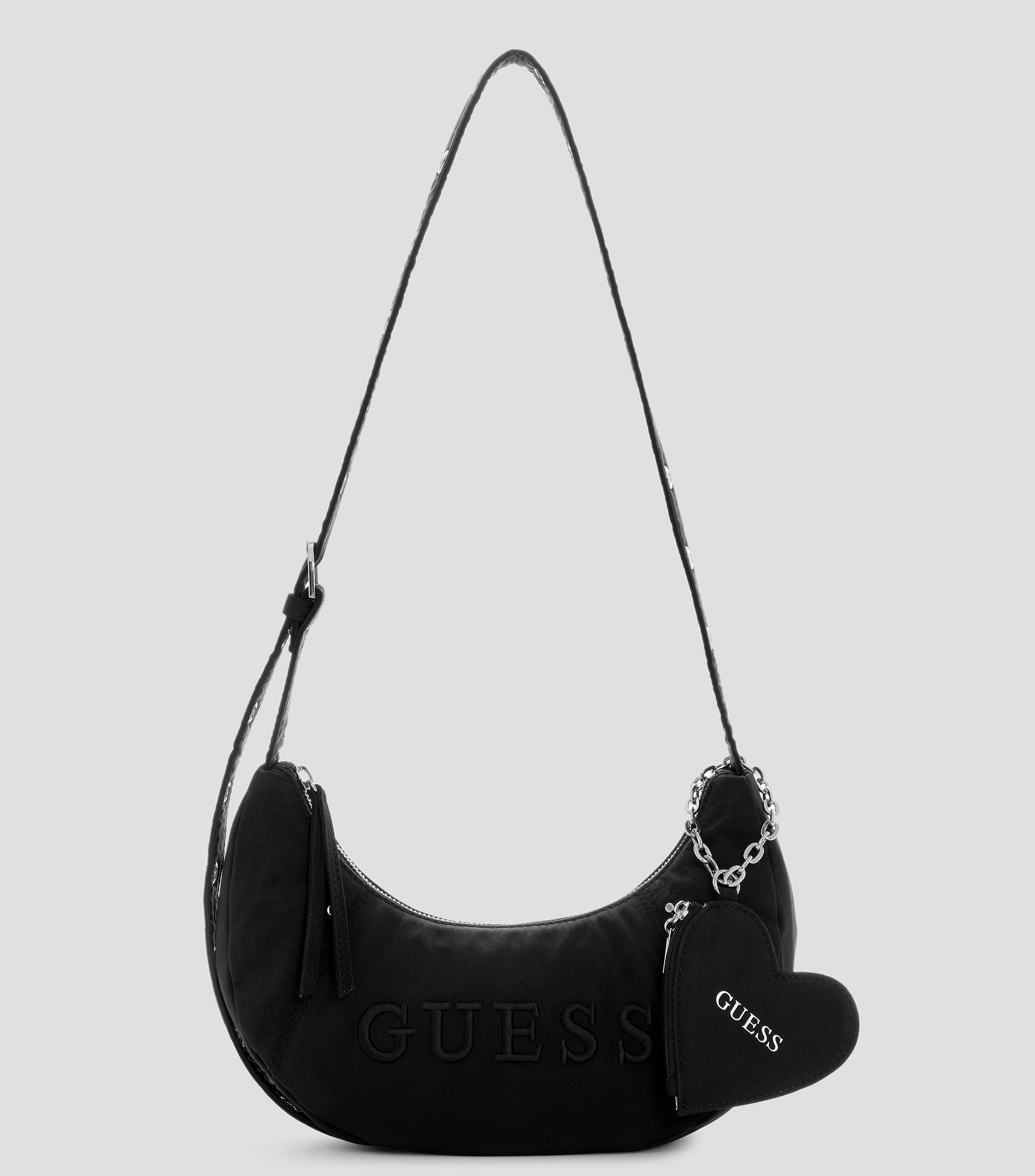 Bolsa hobo negra sólida Mujer