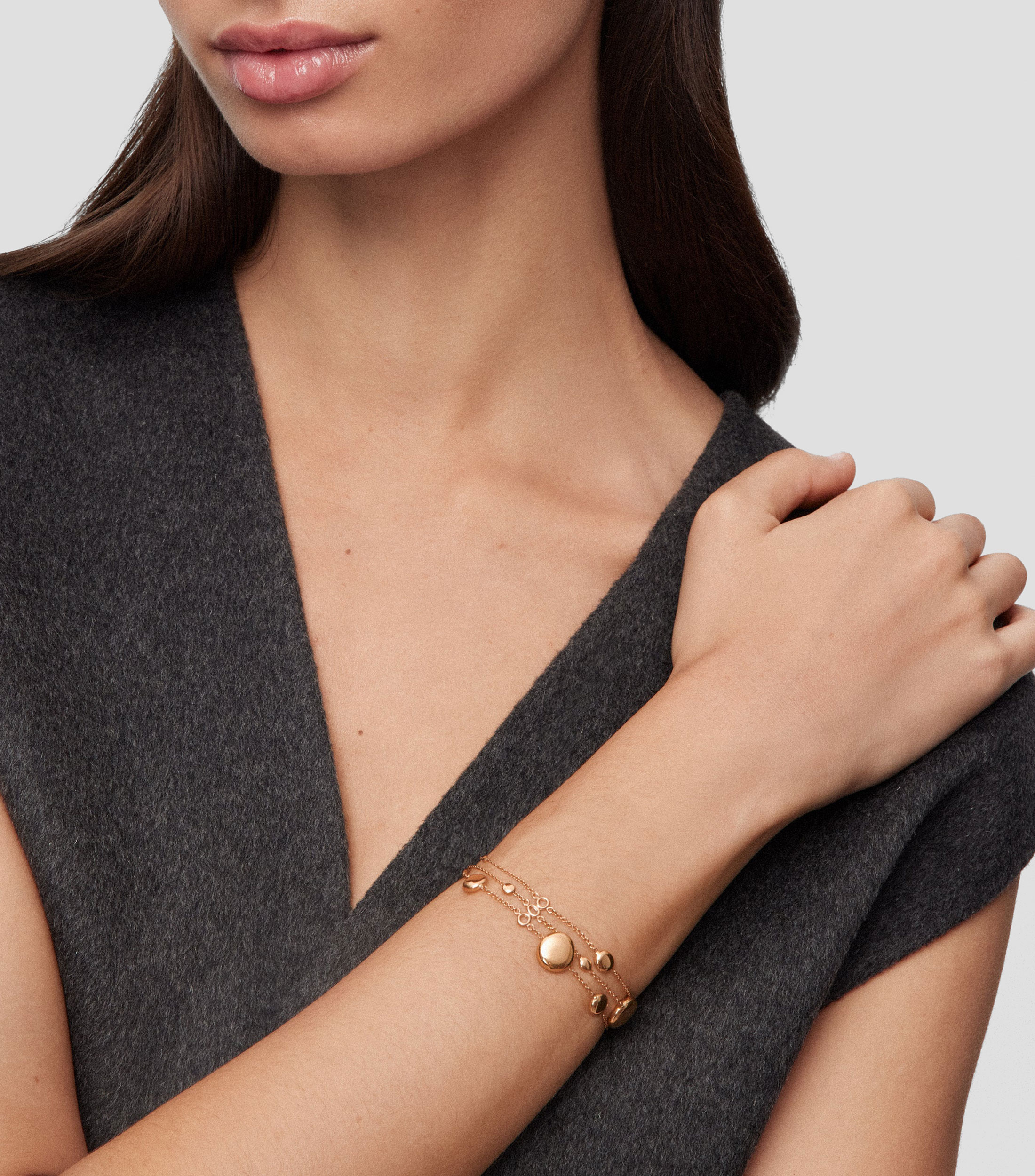 Pulsera en oro rosa de 18 Kts Idalia Mujer