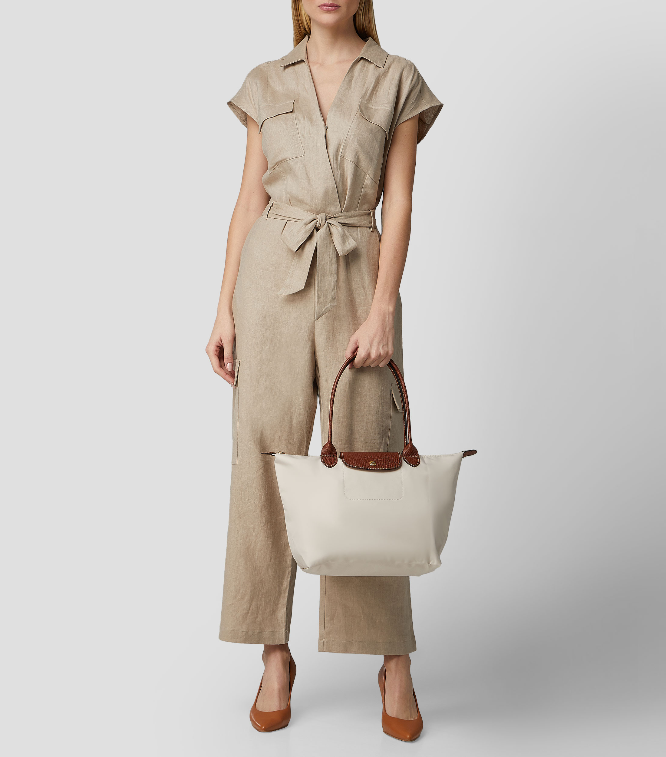 Bolsa shoulder beige Mujer