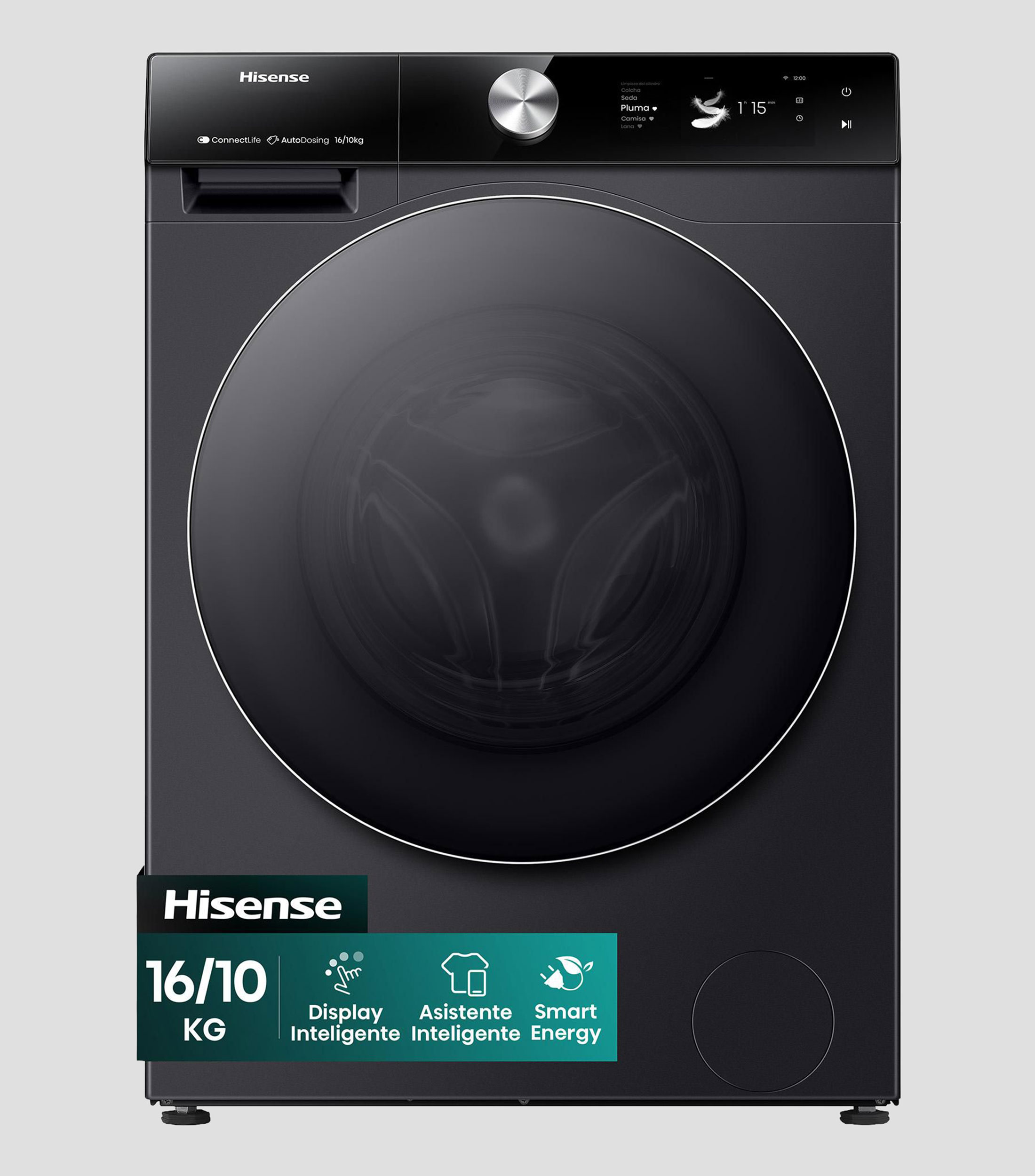 Lavasecadora Eléctrica 16 Kg, 10 Kg WD7S1647BB Carga Frontal