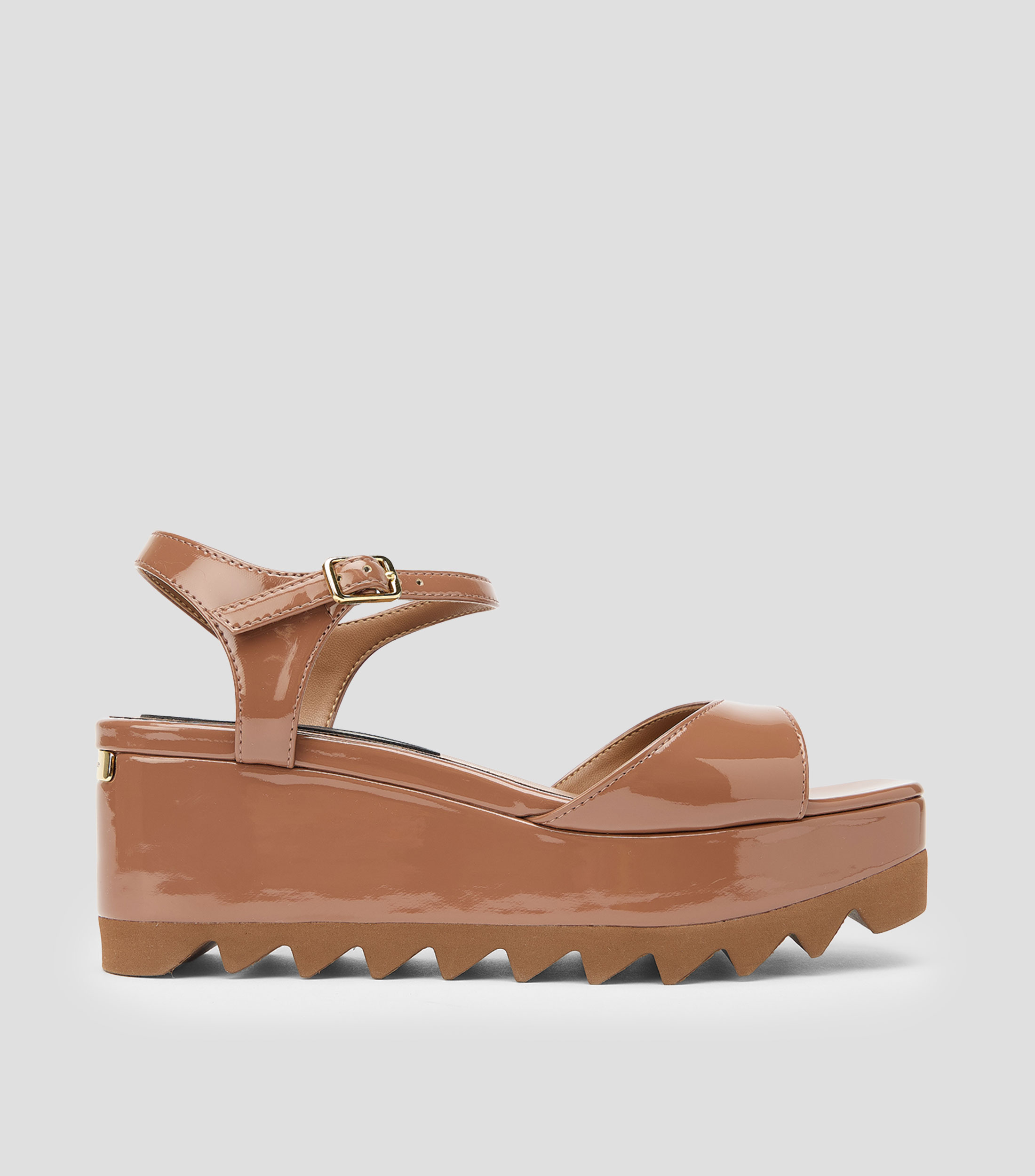 Sandalias con tacón medio de plataforma Mujer