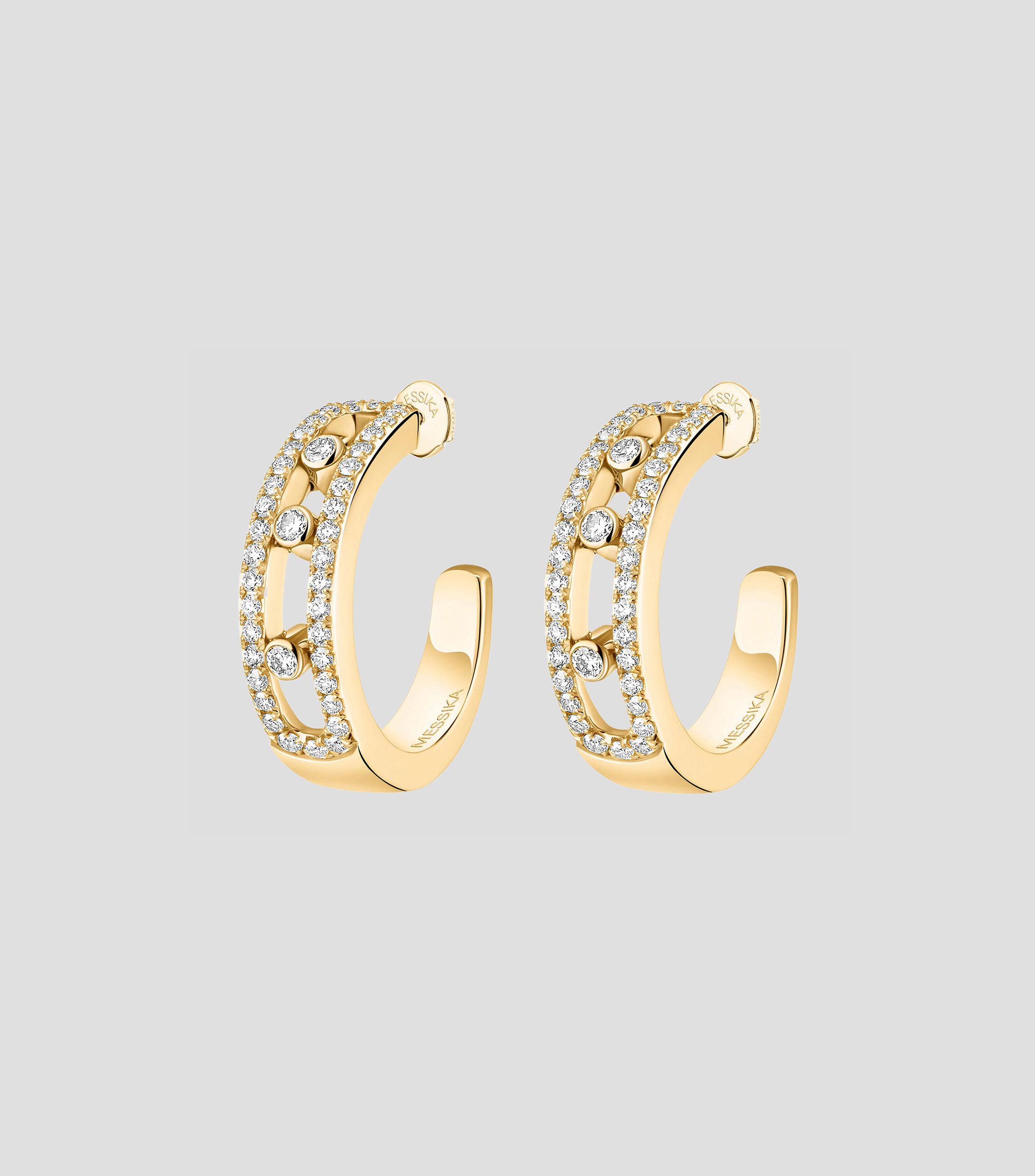 Aretes en oro amarillo 18 Kts Mujer
