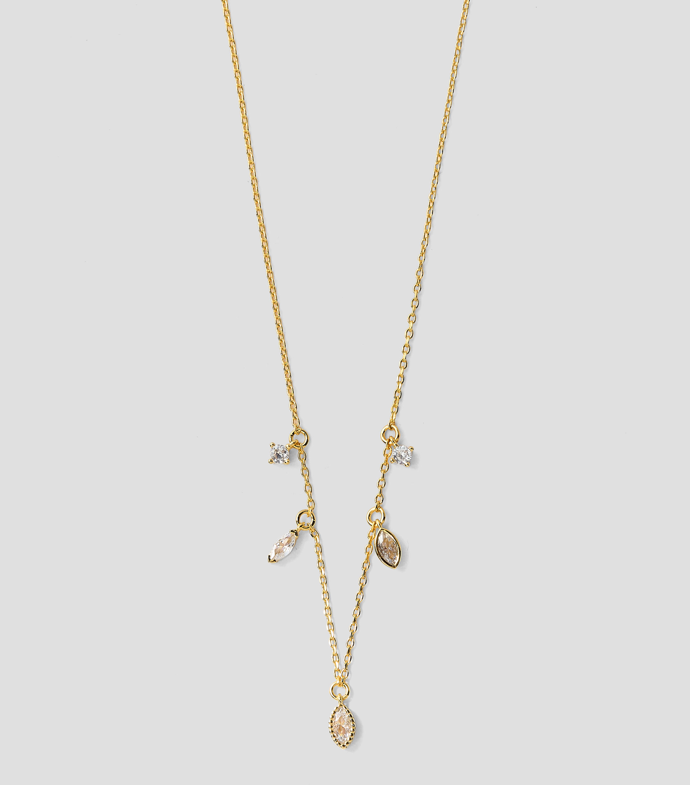 Collar choker con cristales Mujer