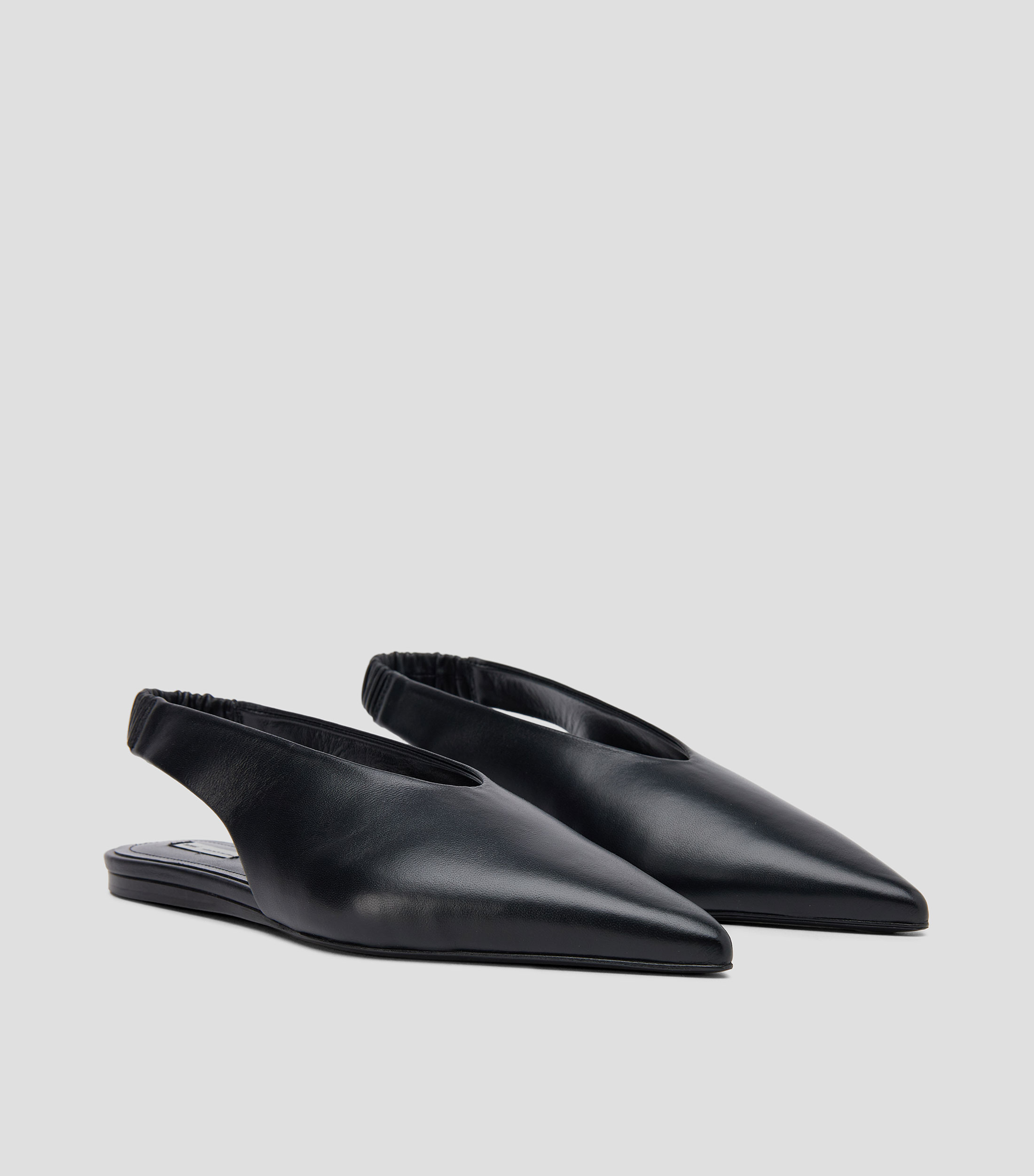 Zuecos casuales Pinted Toe en piel Mujer
