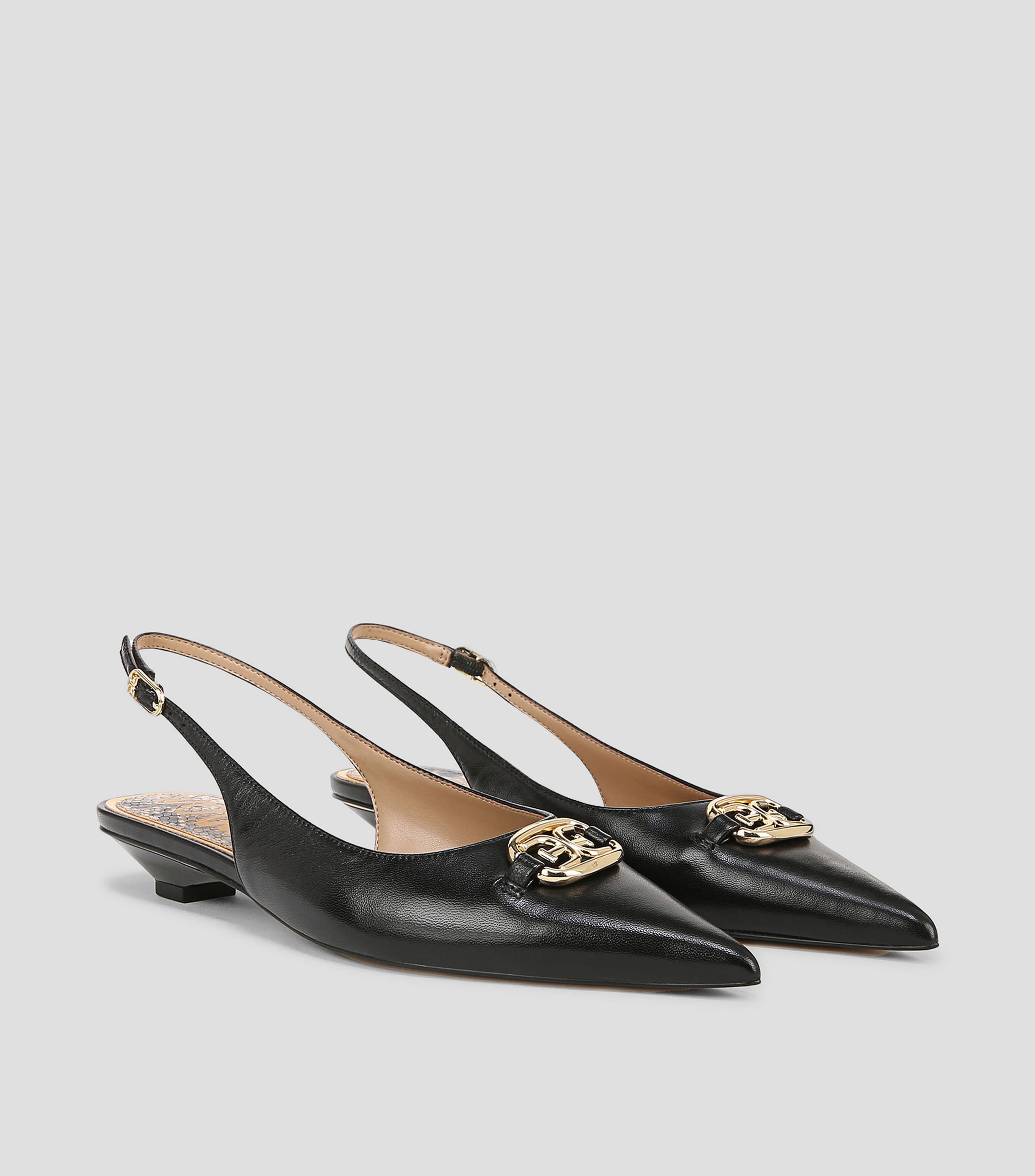 Zapatillas Slingback con Tacon Delgado de 2 cm Mujer