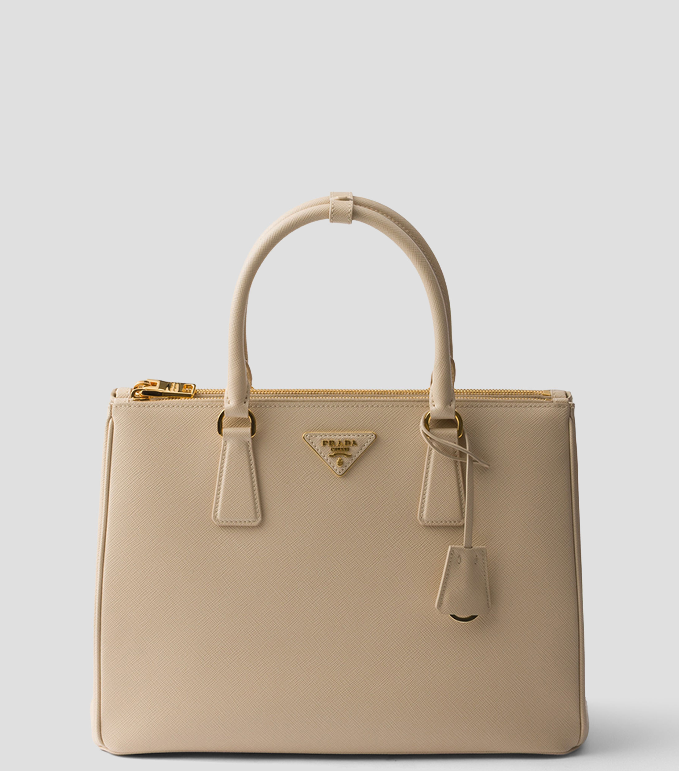 Bolsa Satchel Beige en Piel Galleria, Mujer