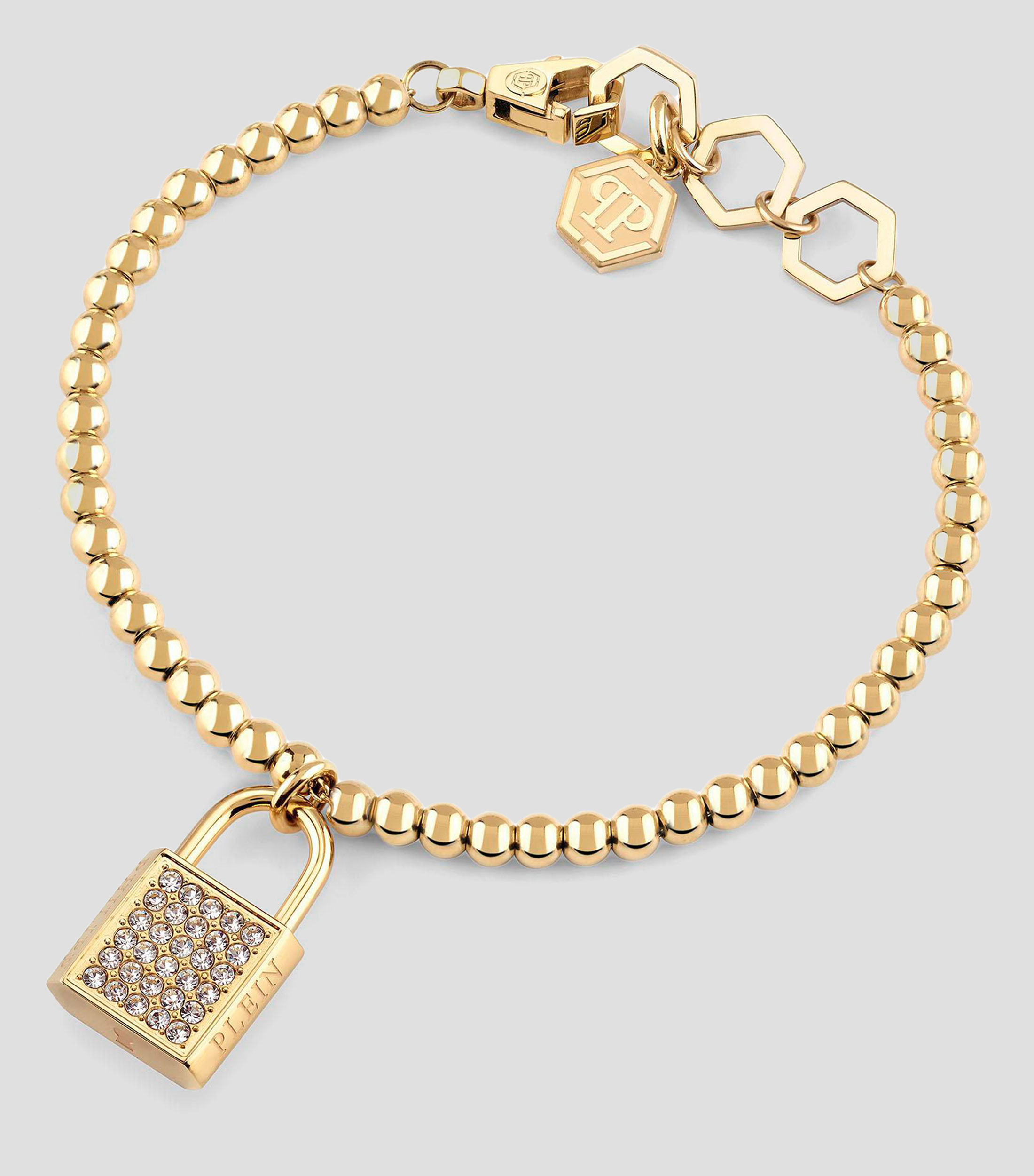 Brazalete con dije de candado Mujer