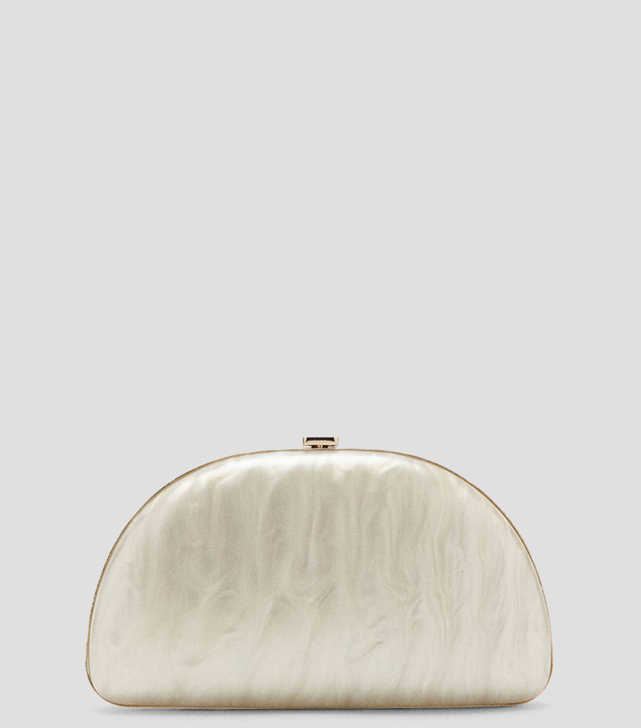 Bolsa clutch lisa efecto perlado Mujer
