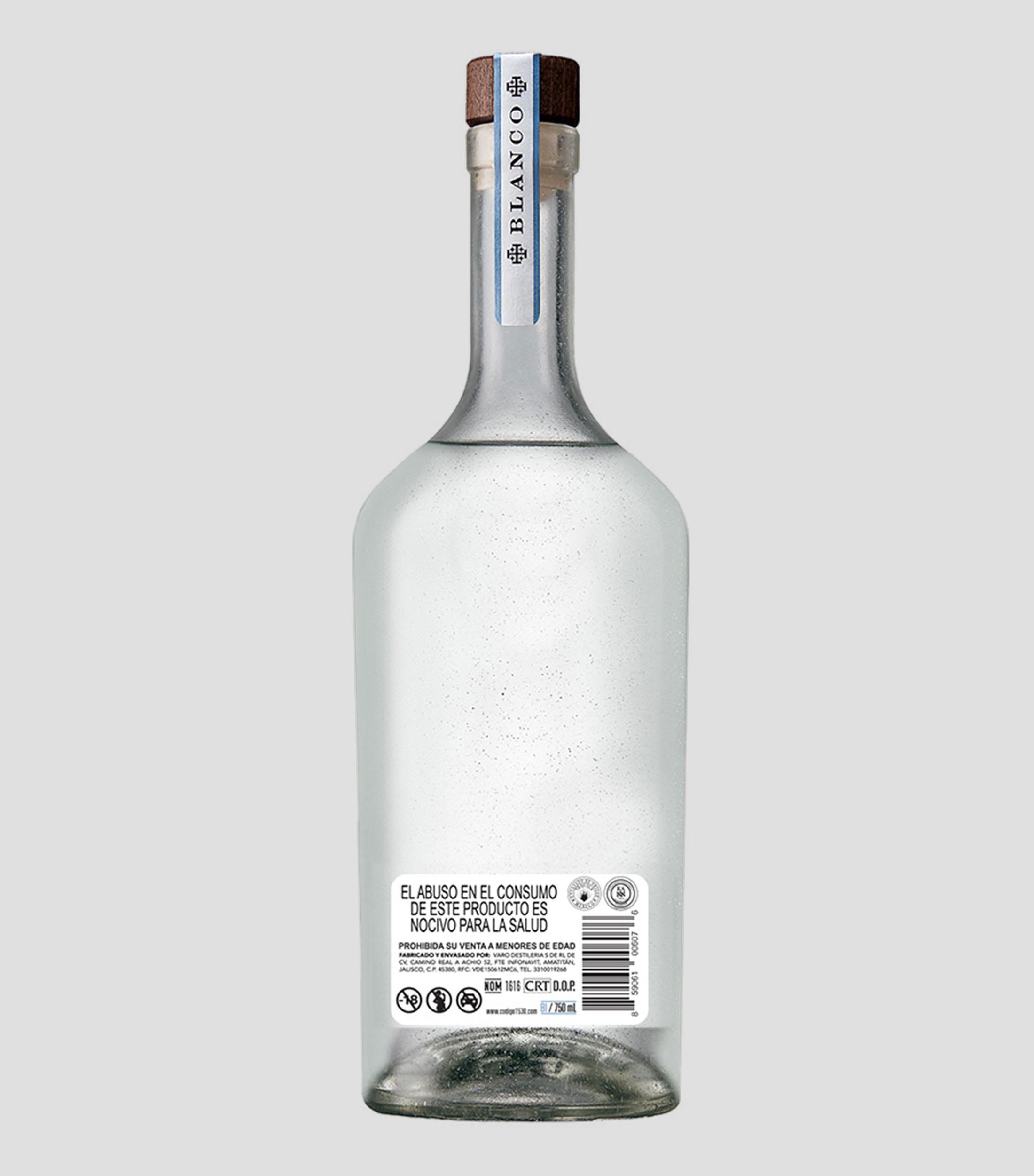 Tequila Blanco Codigo 1530, 750 ml