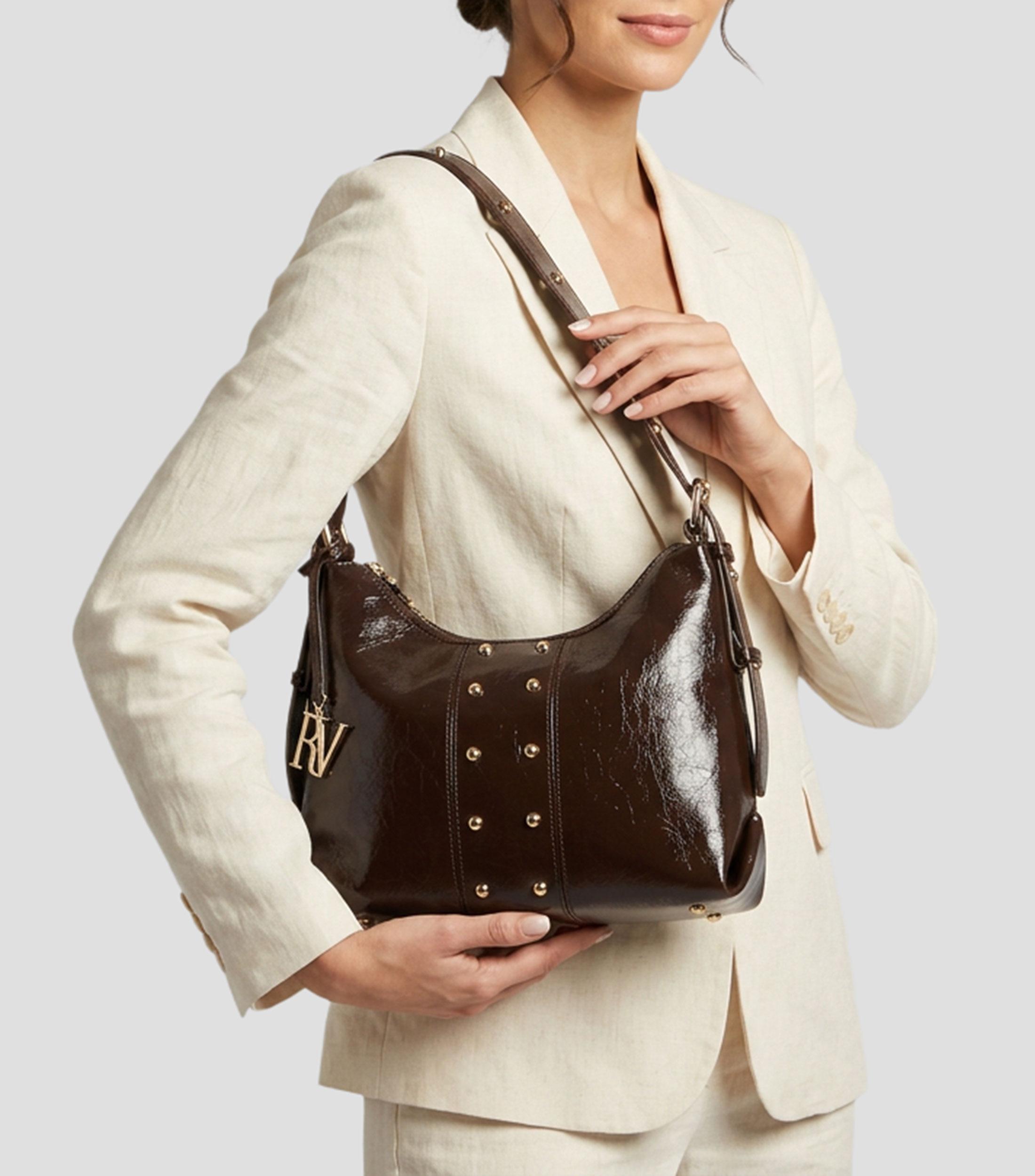 Bolsa Shoulder en piel vacuna Margot lisa Mujer
