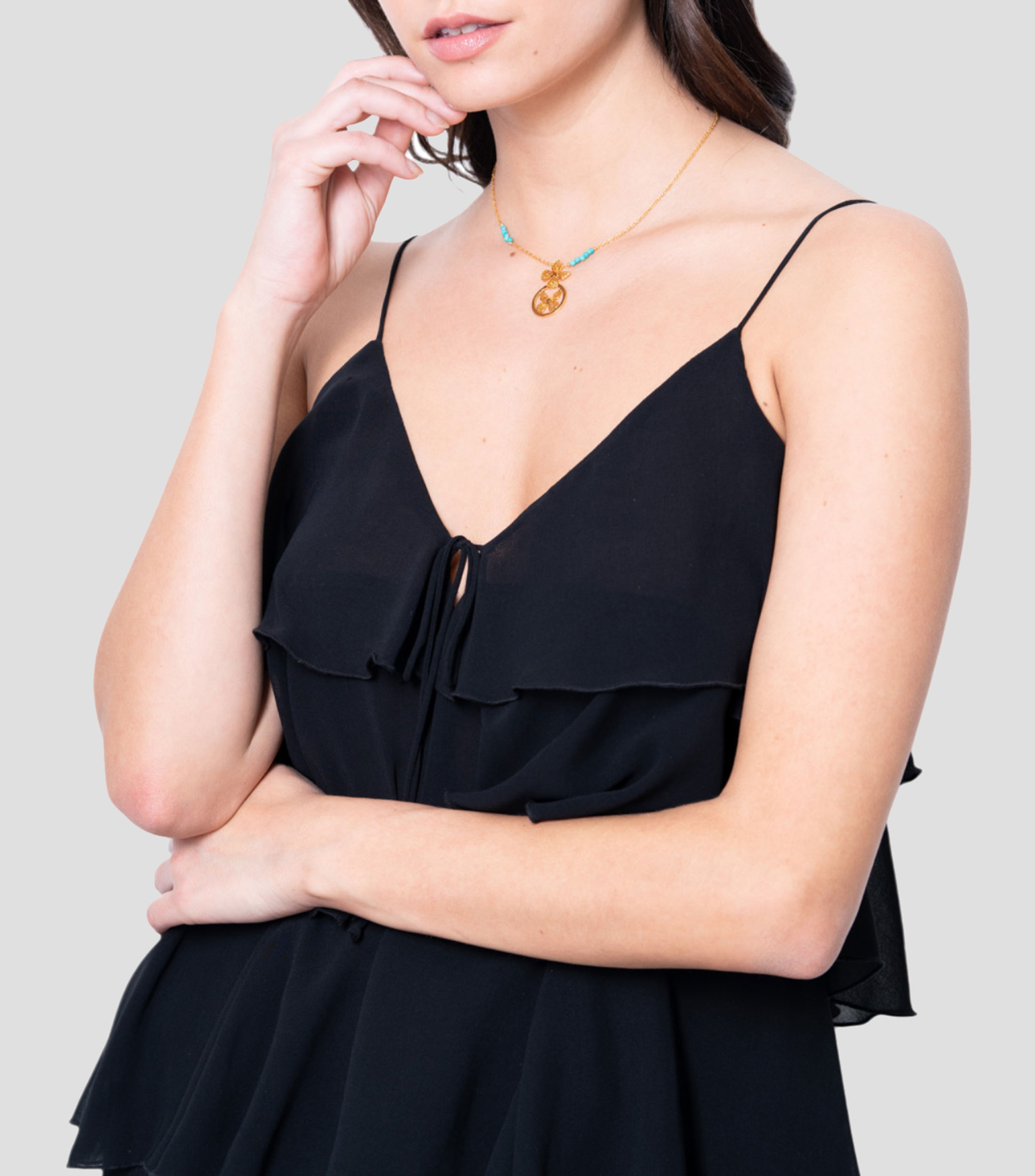 Collar Bisel Mariposa Mujer