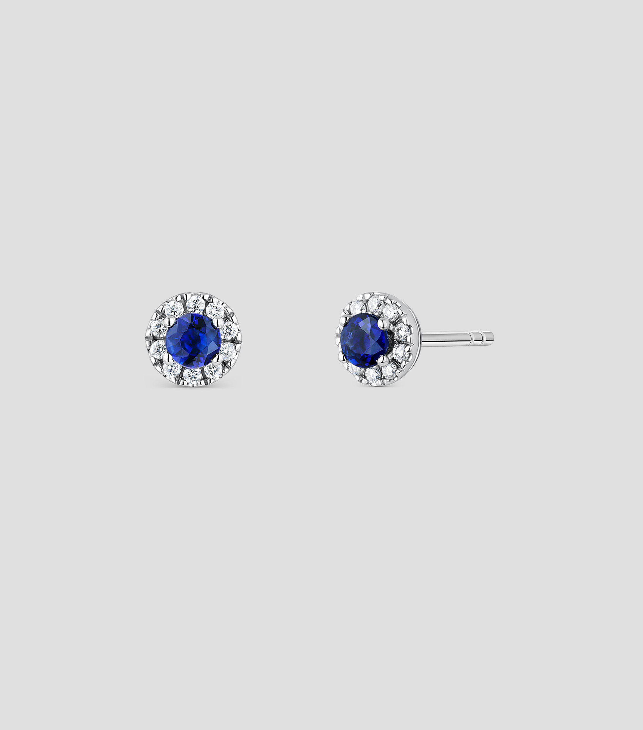 Pendientes en Oro blanco de 18 Kilates con Diamantes Mujer