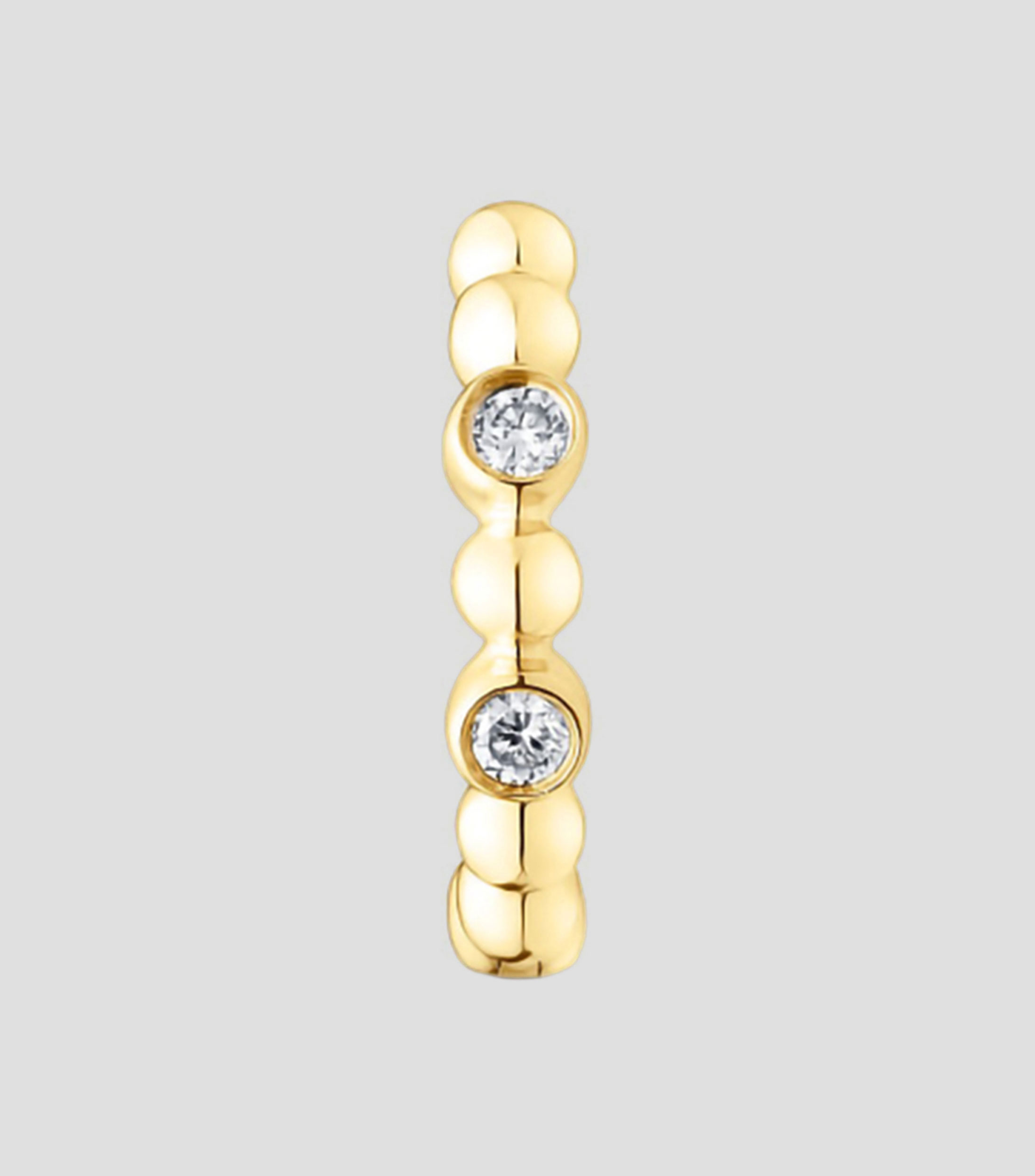 Pendiente en oro amarillo de 18 Kilates con diamantes Less Classiques Mujer