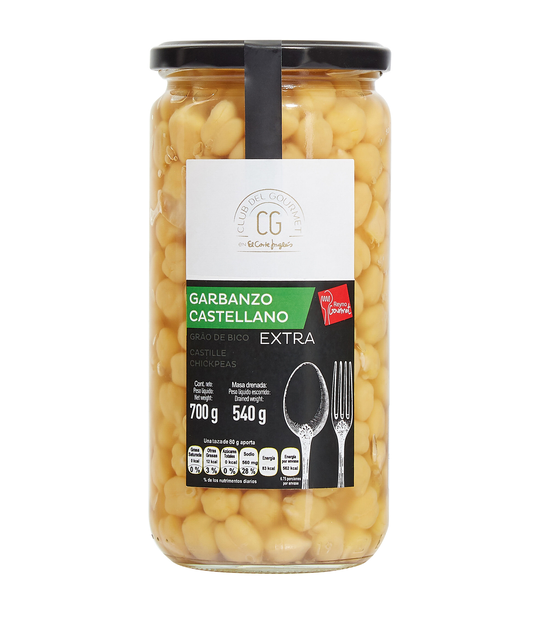 El Corte Inglés Garbanzo Castellano Extra, 700 g El Palacio de Hierro