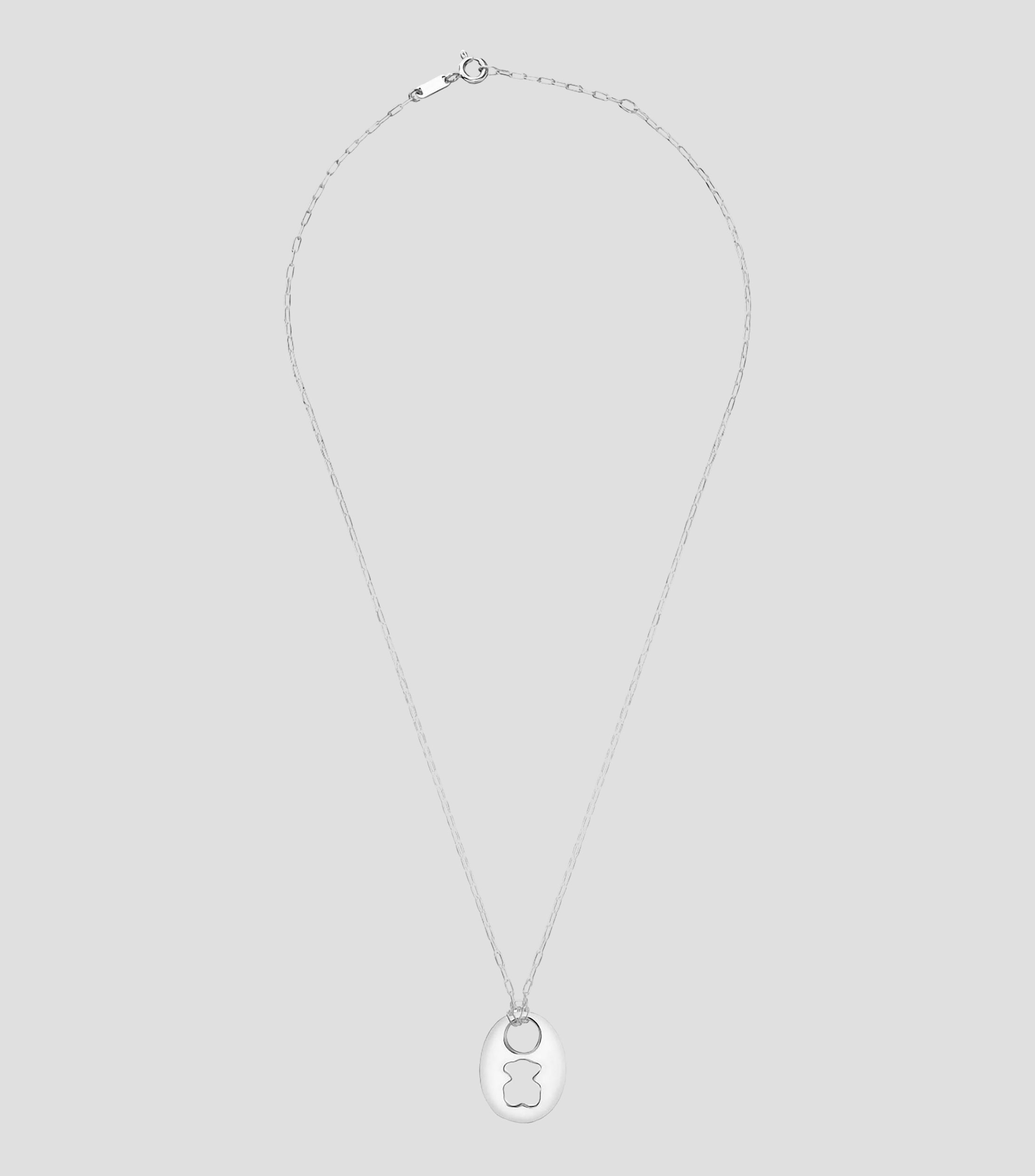 Collar en plata .925 Calabrote Oso Mujer