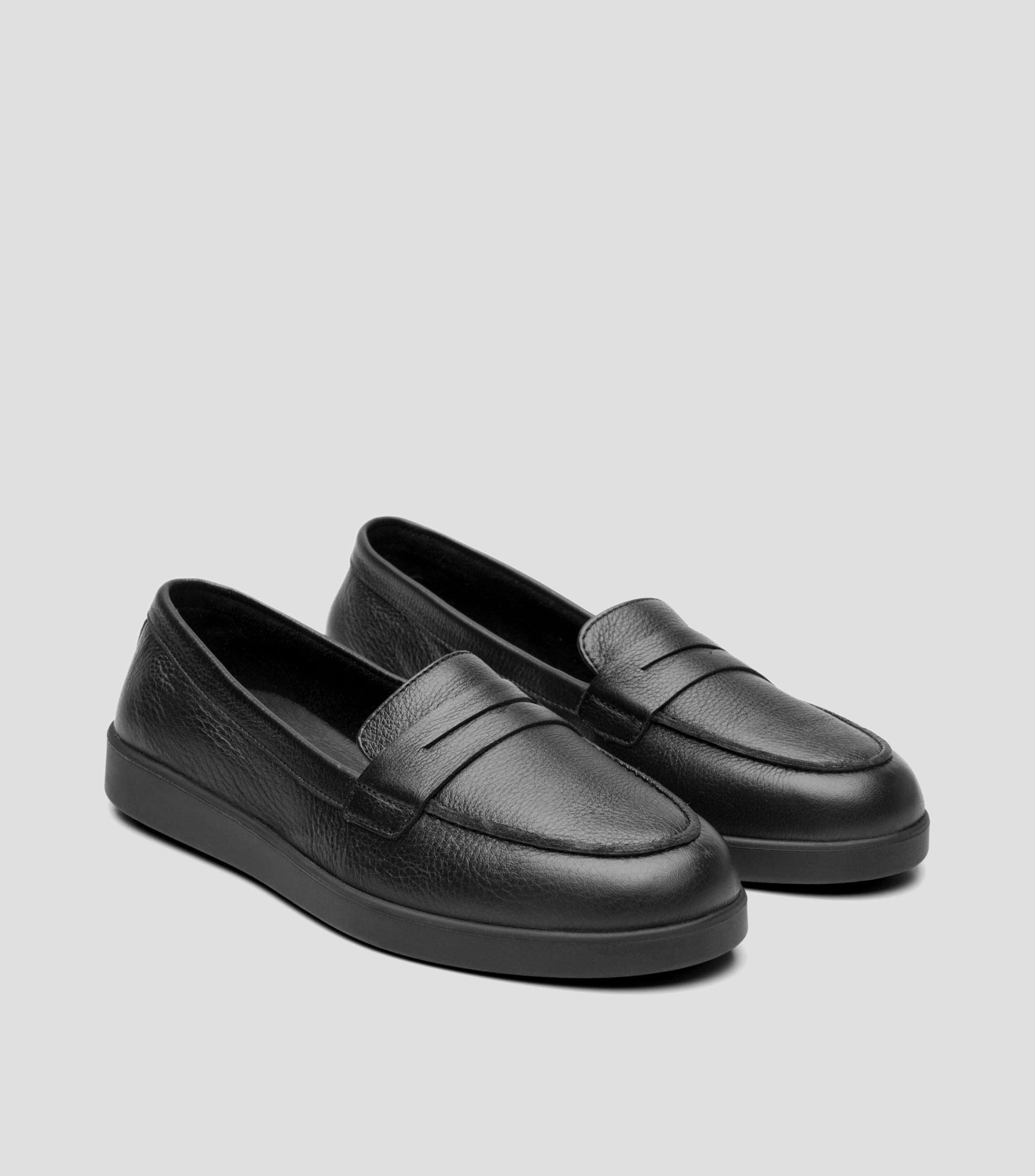 Mocasines Maggie en piel con cinta Mujer