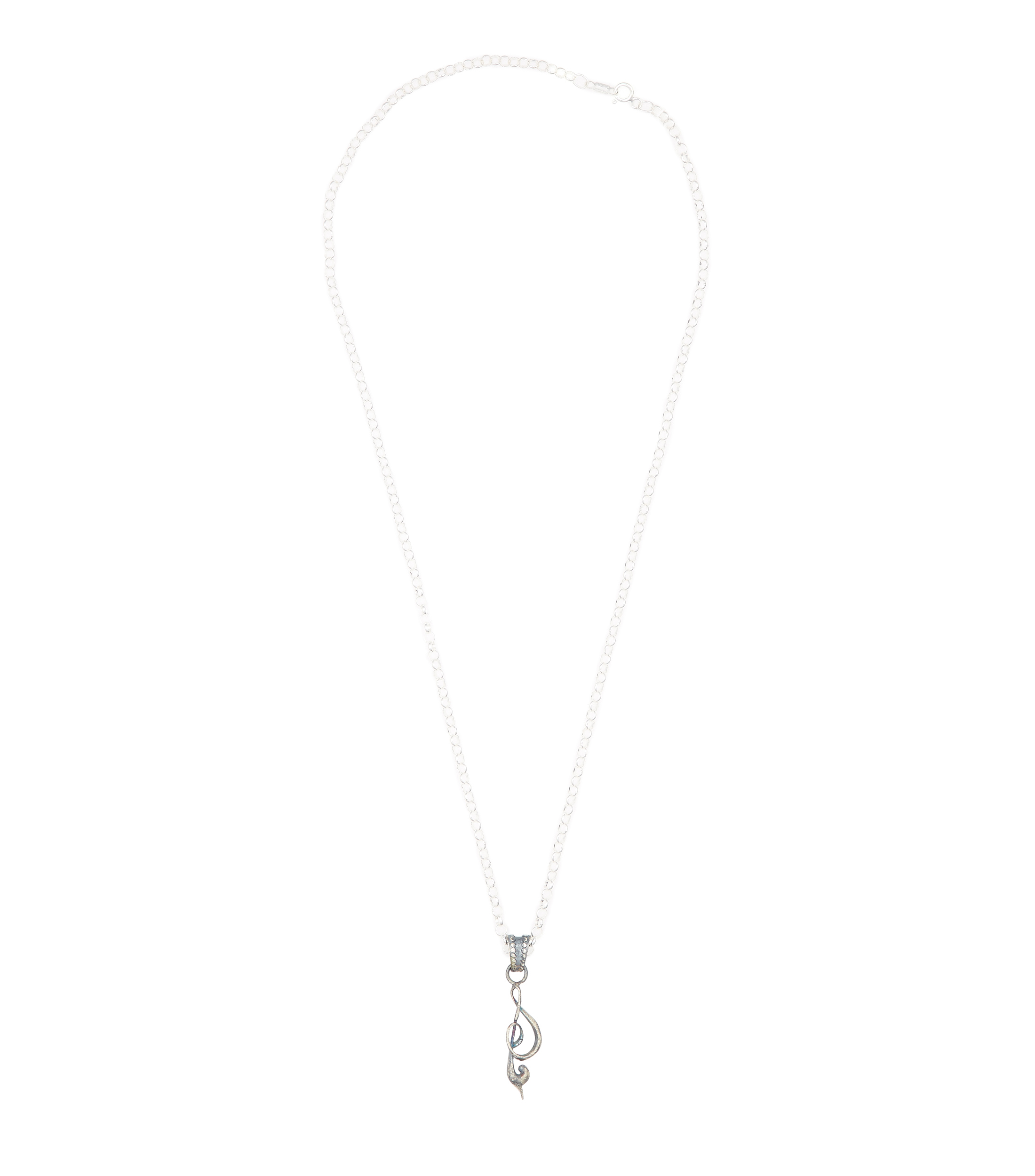 Collar en plata Hombre