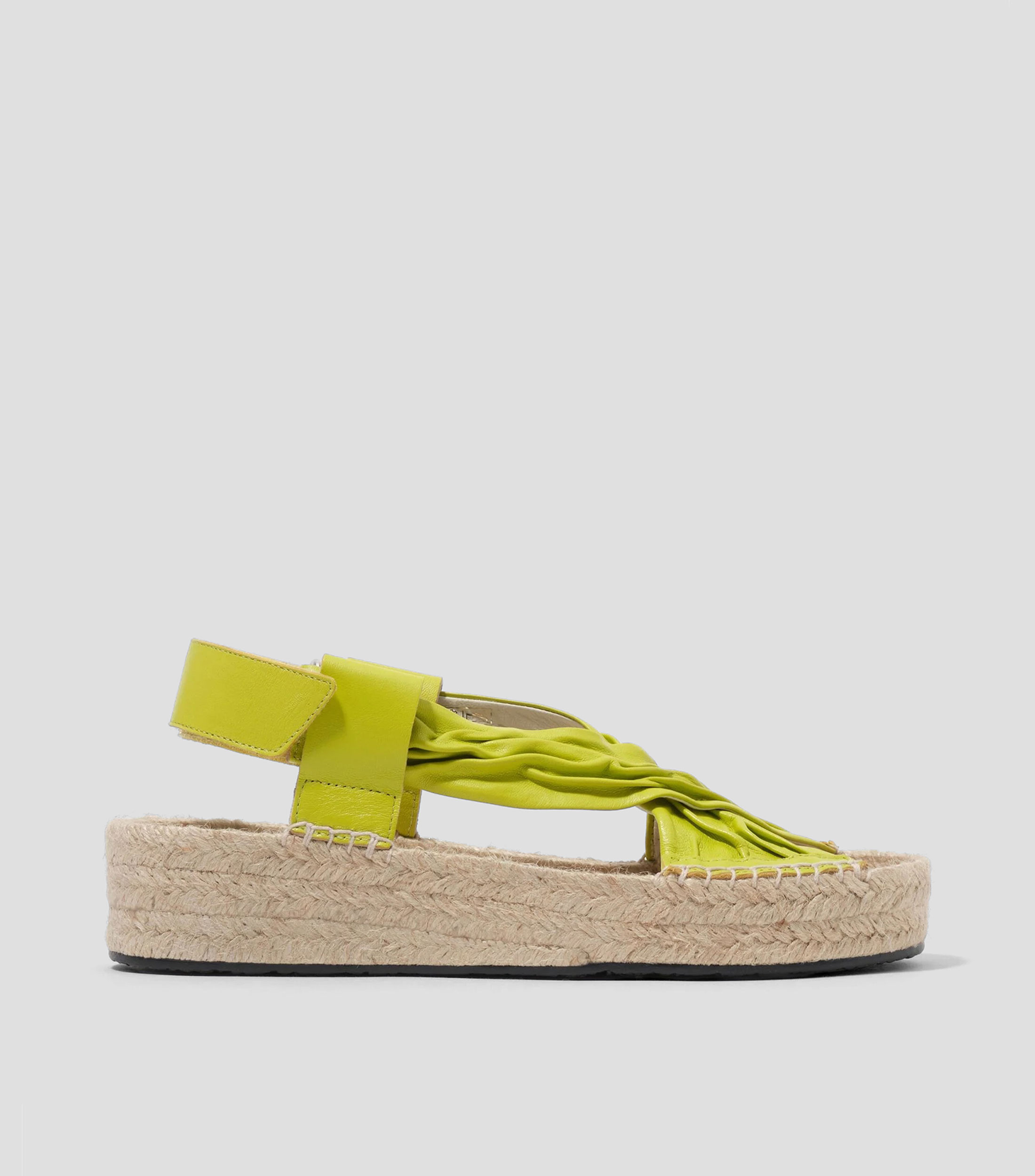 Sandalias con tacón medio de cuña Mujer