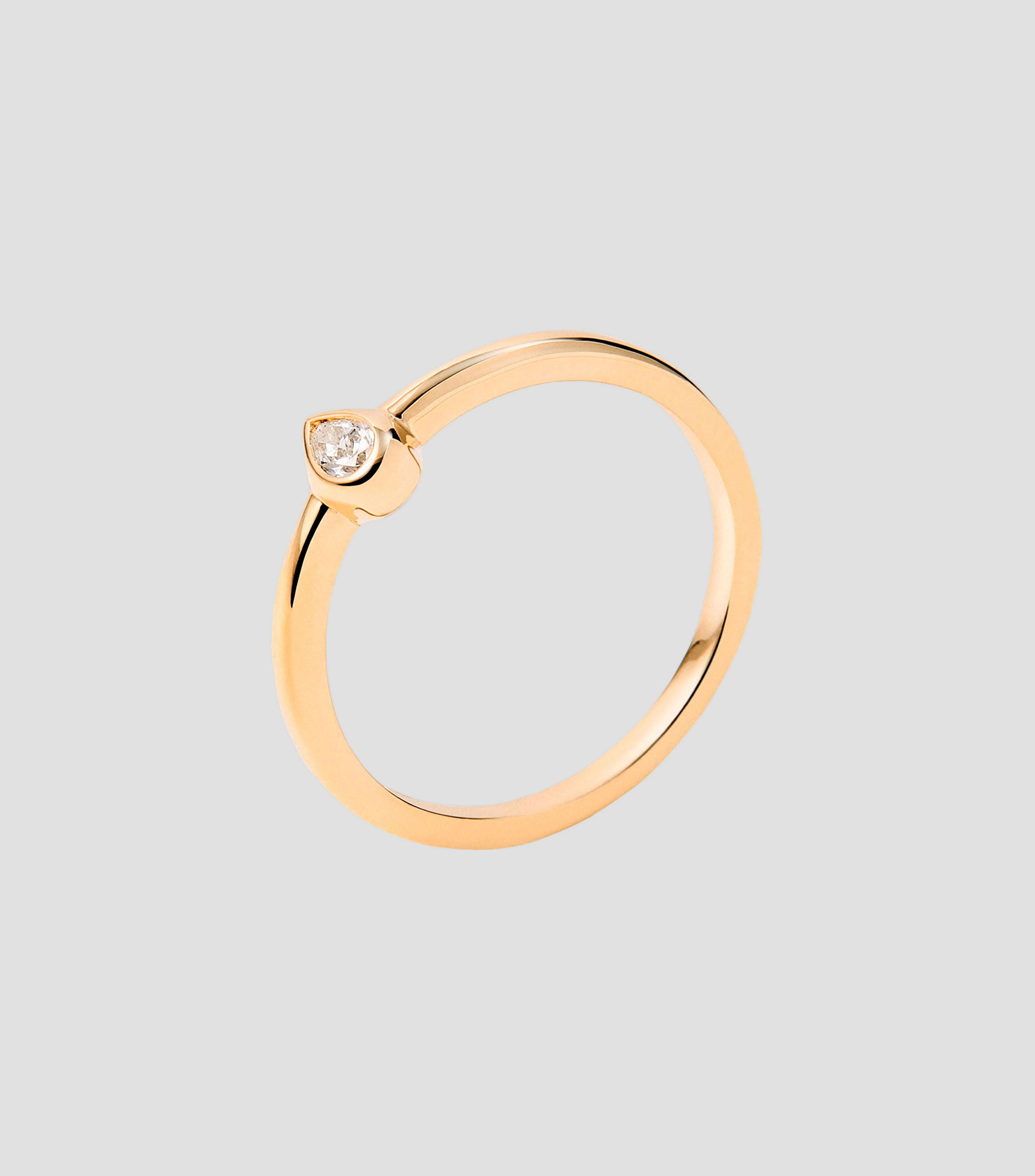 Anillo en oro amarillo de 18 kilates con City Diamonds con diamante Talla 7 Mujer