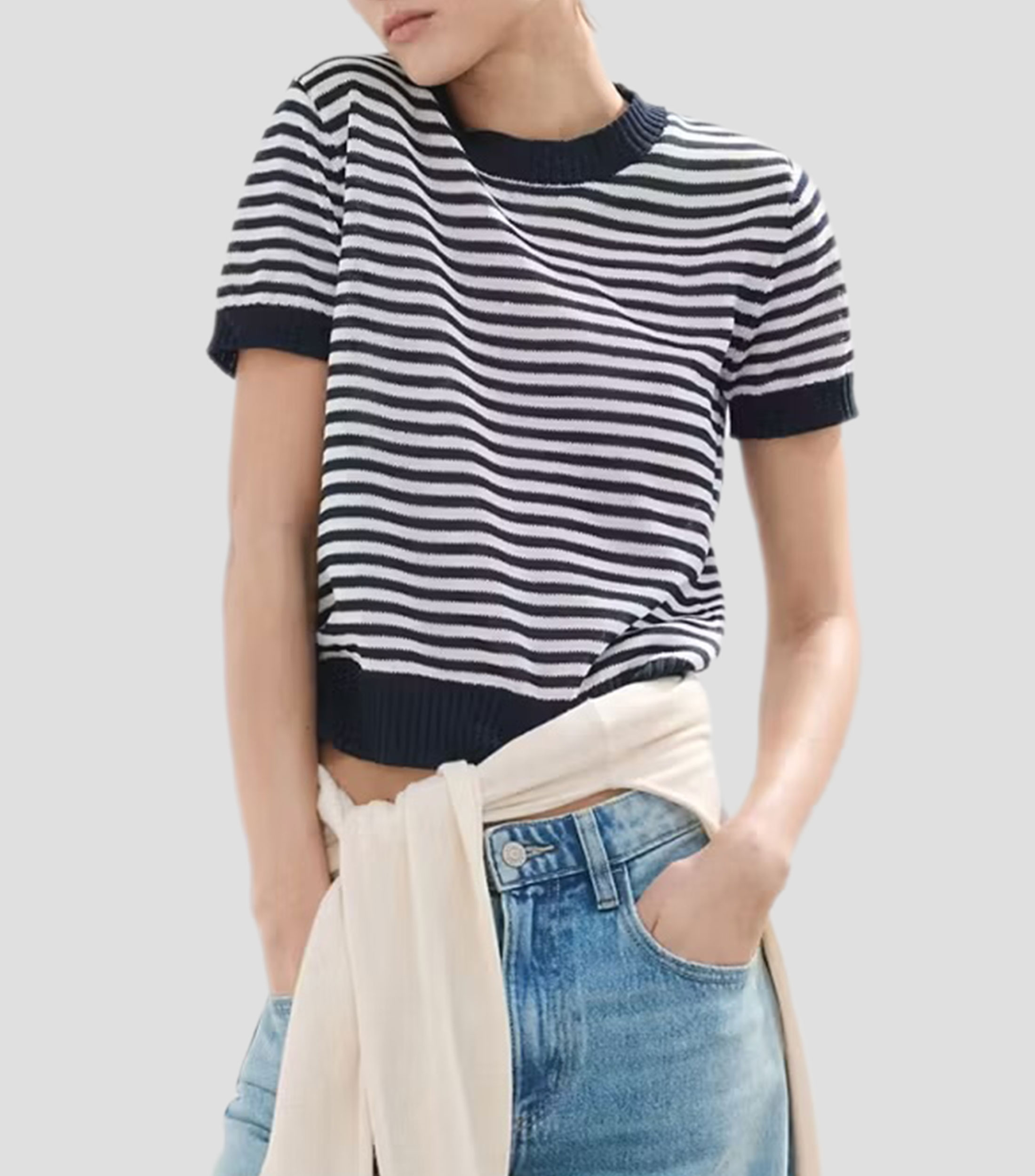 Suéter cuello redondo Mujer