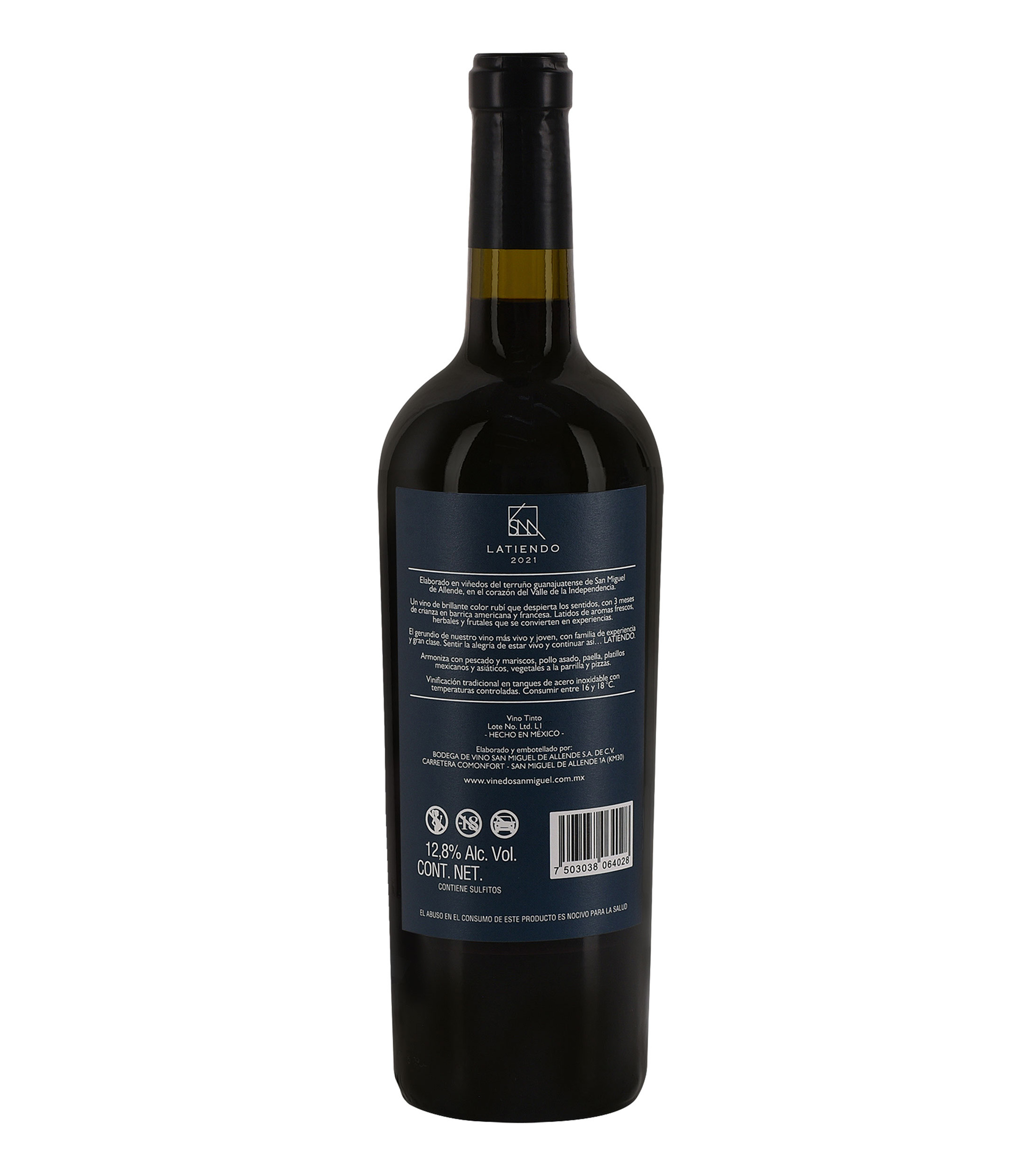 Vino Tinto Ensamble Viñedo San Miguel, México, 750 ml