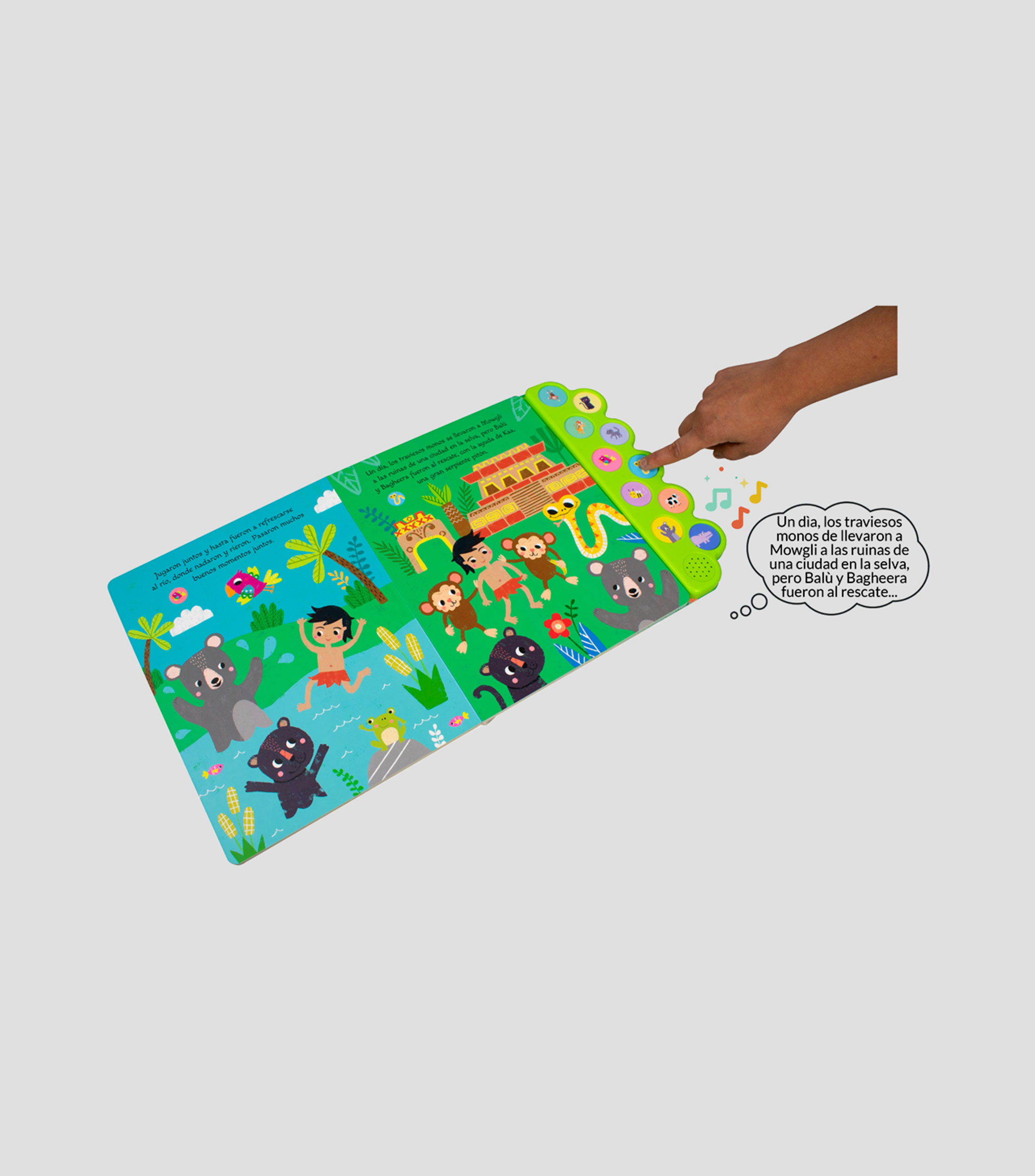 InfantilesEl libro de la selva (Libro infantil con 10 sonidos), Silver Dolphin