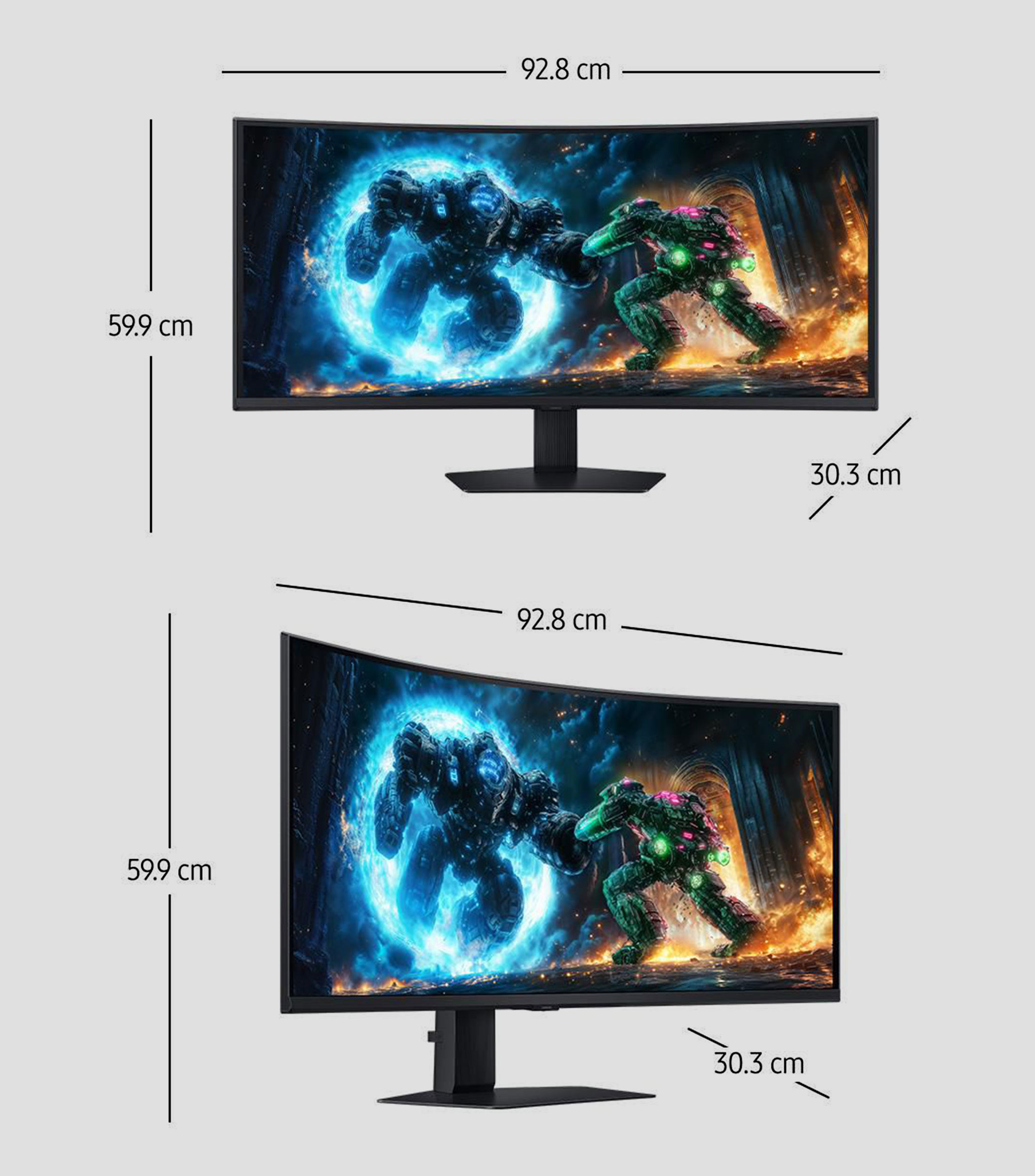 Monitor Gamer 40 Pulgadas Curva HDR G7 WUHD LS40FG750ELXZX