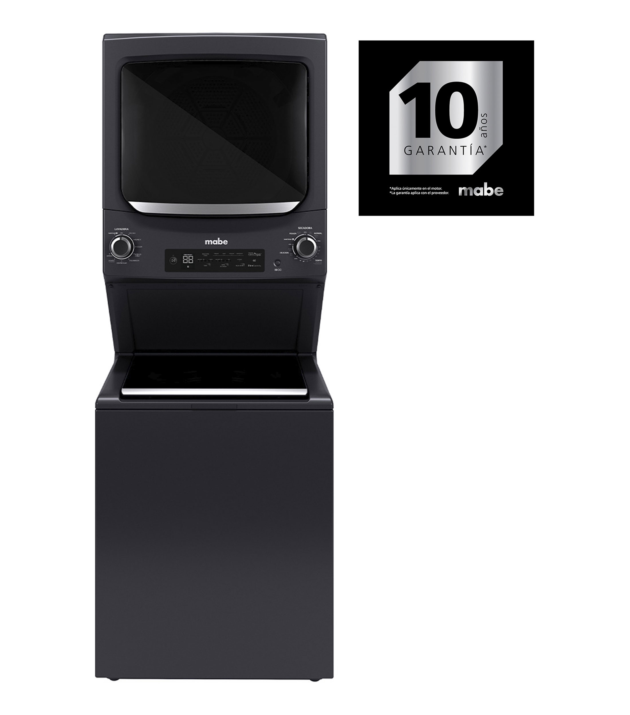 Centro de lavado Premium Electrico de Carga Superior 24 Kg Negro