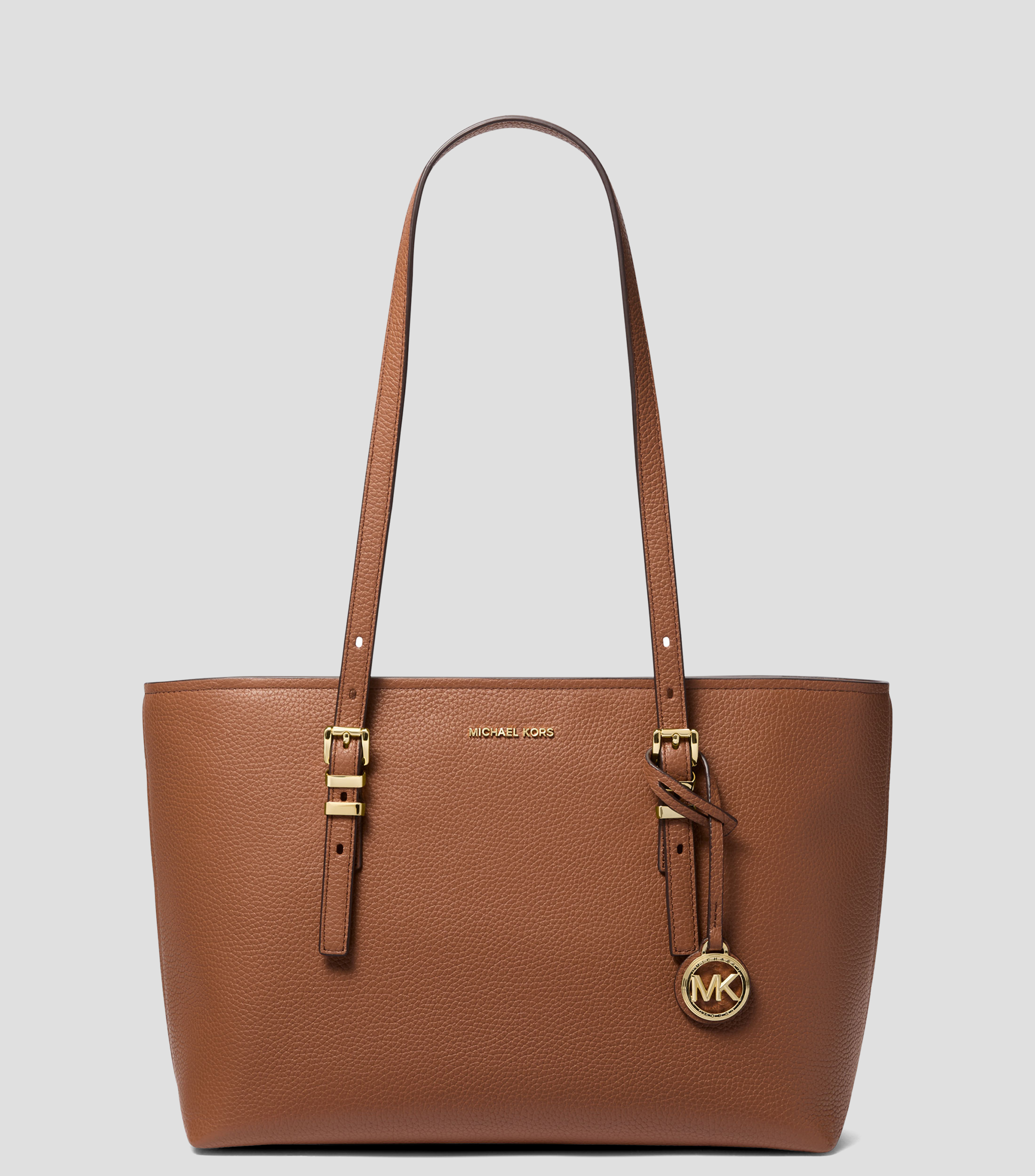 Bolsa tote en piel granulada Quinn lisa Mujer