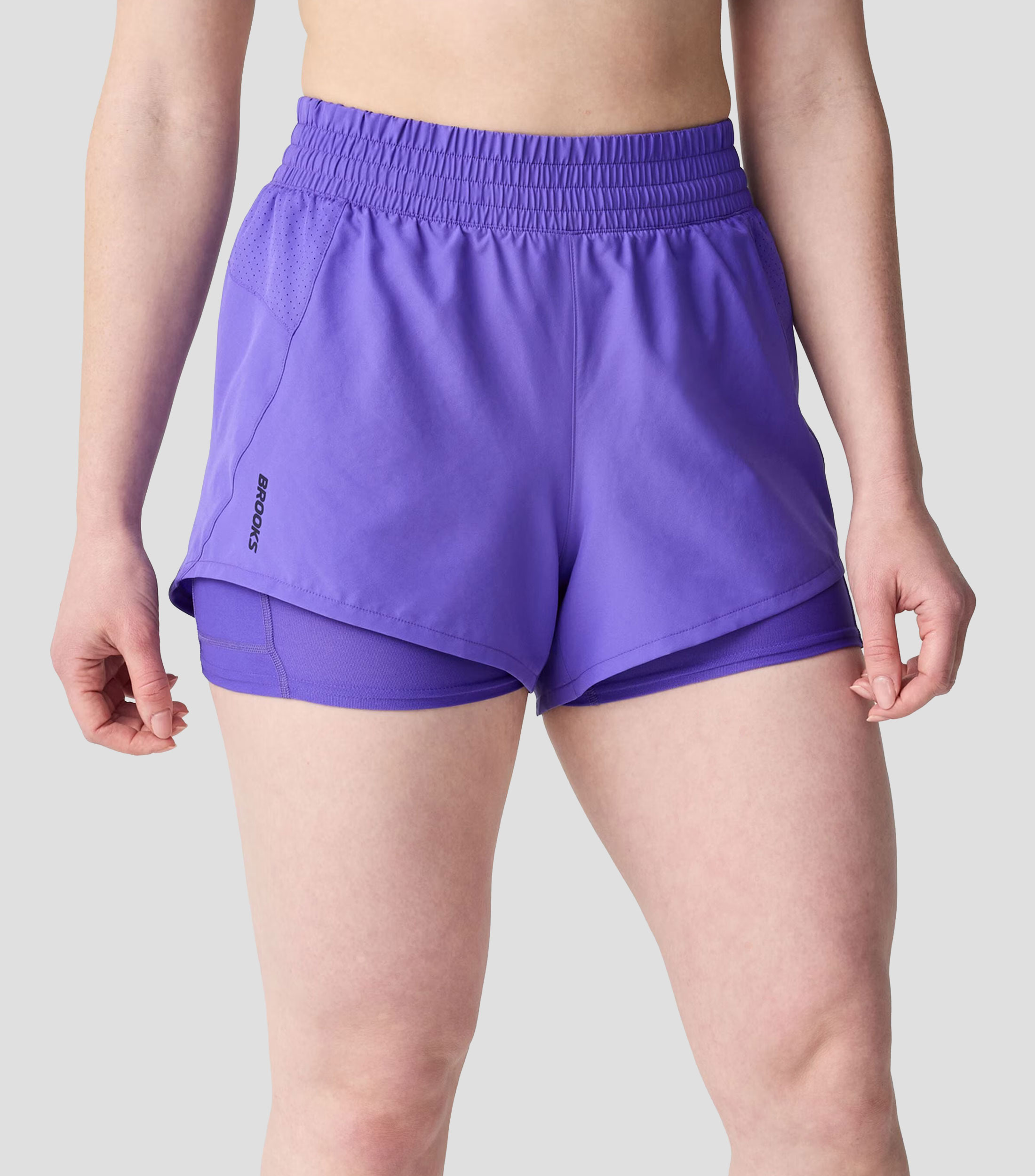 Short para correr violeta Mujer