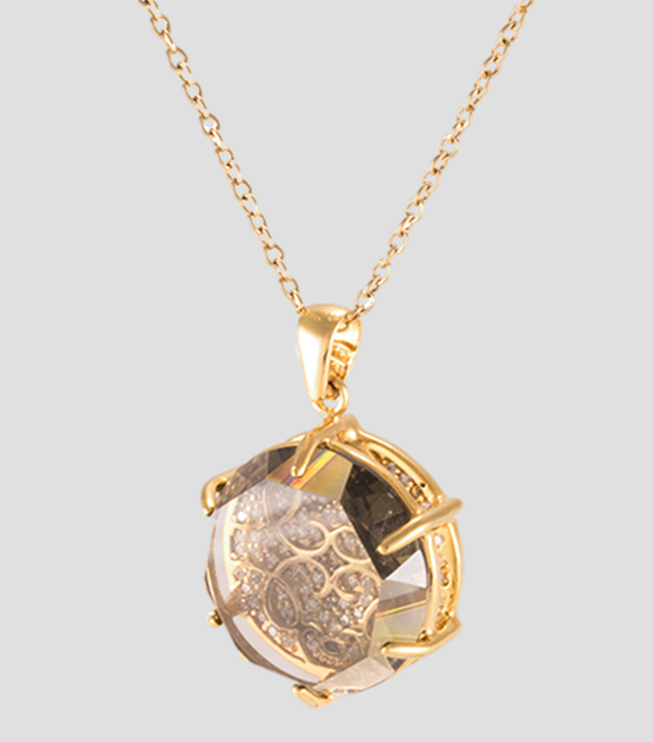 Dije en plata circular Mujer